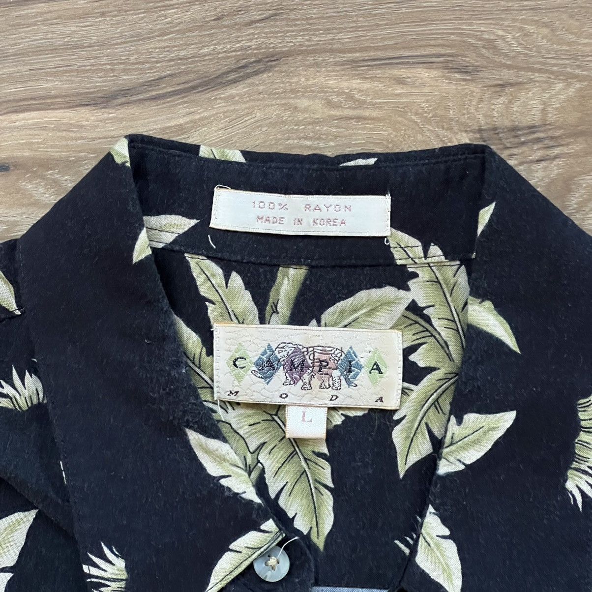 Other Vintage Hawaiian Shirt Mens Large Black Hula Girl Luau Size US L / EU 52-54 / 3 - 2 Thumbnail