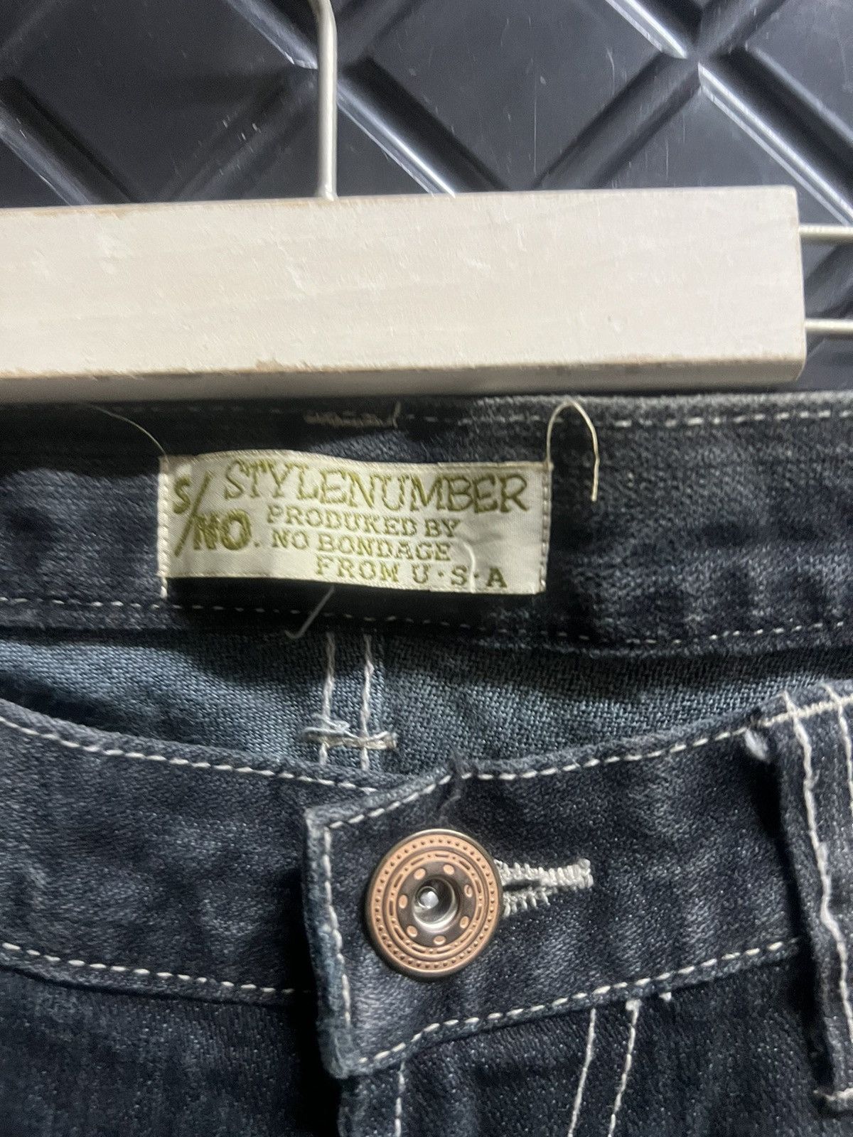 Japanese Brand × Vintage THRASHED RIPPED DENIM PANT Size US 33 - 10 Thumbnail