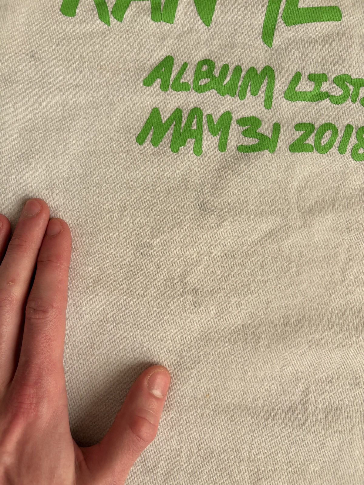 Rap Tees Kanye West Wayoming L/S 2018 Album Listening Long Sleeve Tee Size US M / EU 48-50 / 2 - 22 Thumbnail