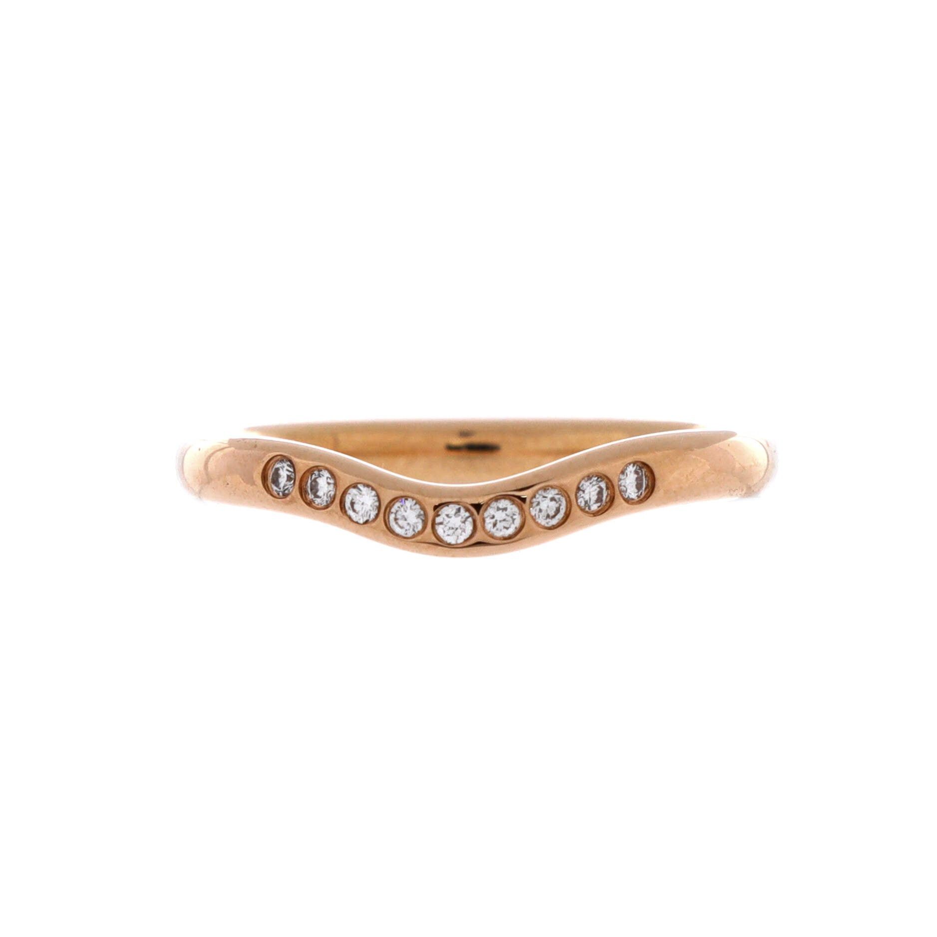 Tiffany & Co. Elsa Peretti Curved Wedding Band Ring Size ONE SIZE - 1 Thumbnail