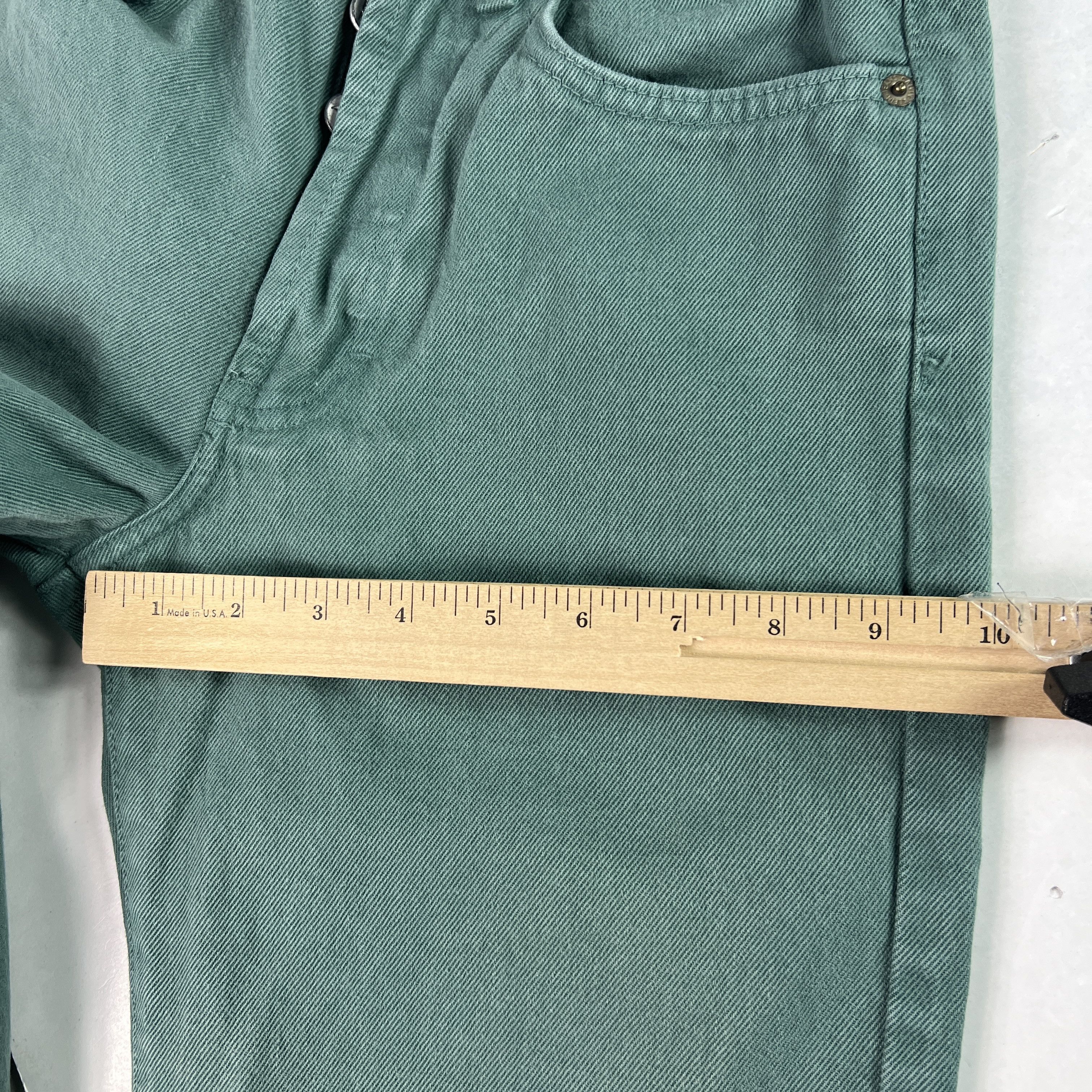 Calvin Klein VTG Calvin Klein Jean's Straight Green Faded Denim USA Made Size 26" / US 2 / IT 38 - 18 Thumbnail