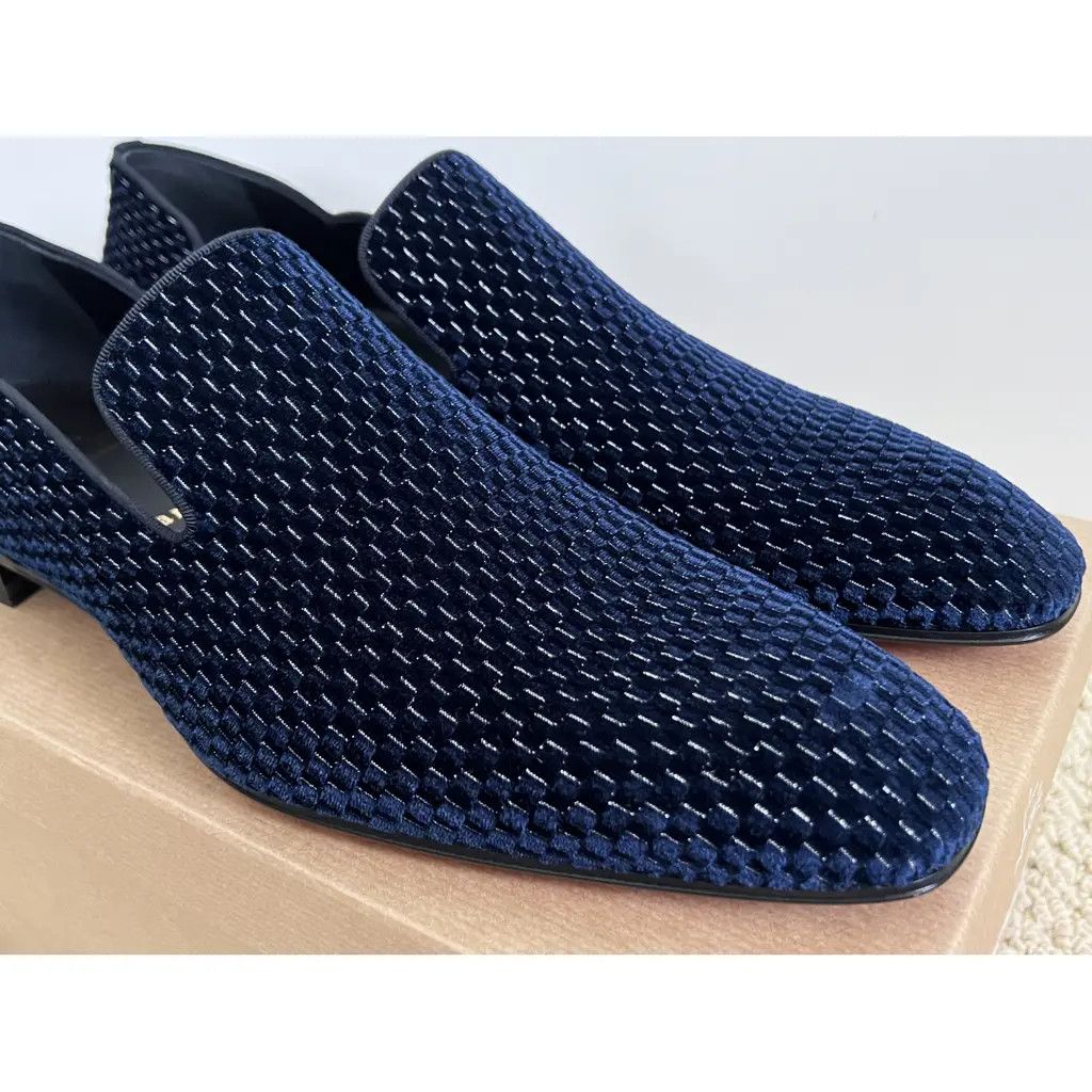 Christian Louboutin o1w1db10425 Flats in Navy Size US 9 / EU 42 - 2 Thumbnail