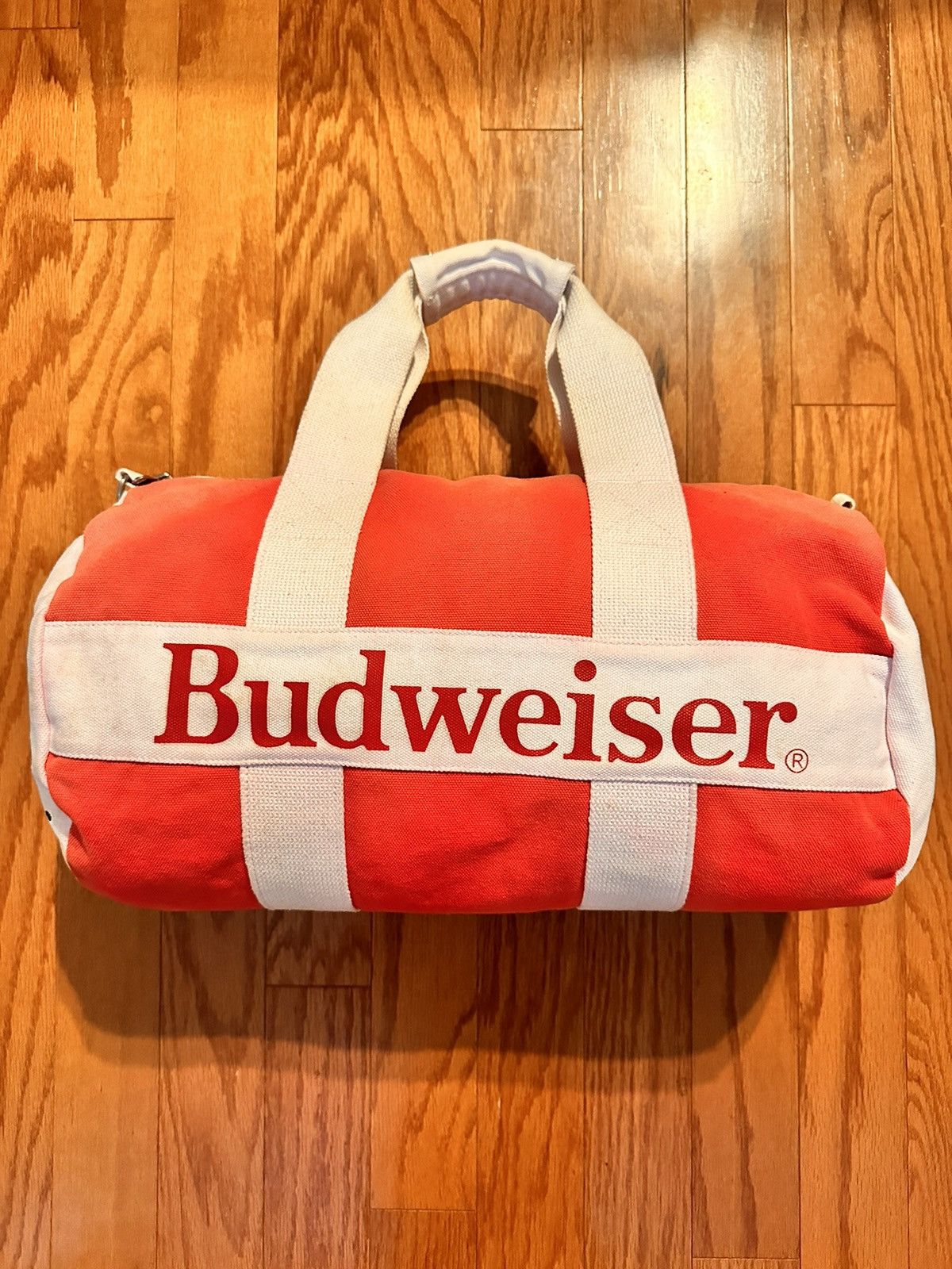 【レア】09ss SUPREME Budweiser Duffle Bag Budweiser × Supreme SS09 Supreme/Budweiser Duffle Bag | Grailed