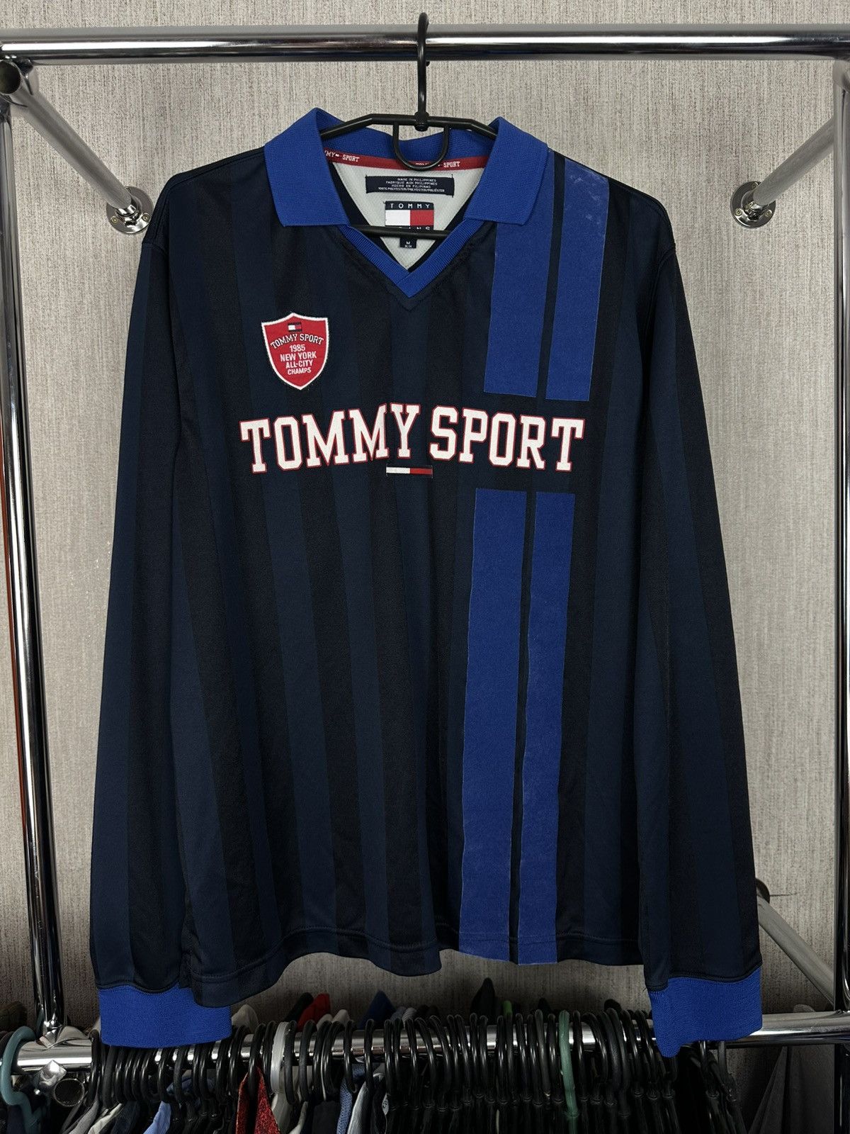 Tommy Hilfiger × Vintage Vintage Y2K Tommy Jeans Sport Long sleeve jersey style Size US M / EU 48-50 / 2 - 2 Thumbnail