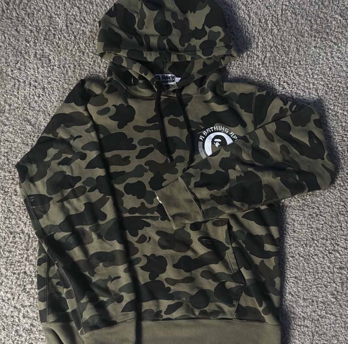 Bape Bape 1st camo kanji pullover hoodie Size US L / EU 52-54 / 3 - 1 Thumbnail