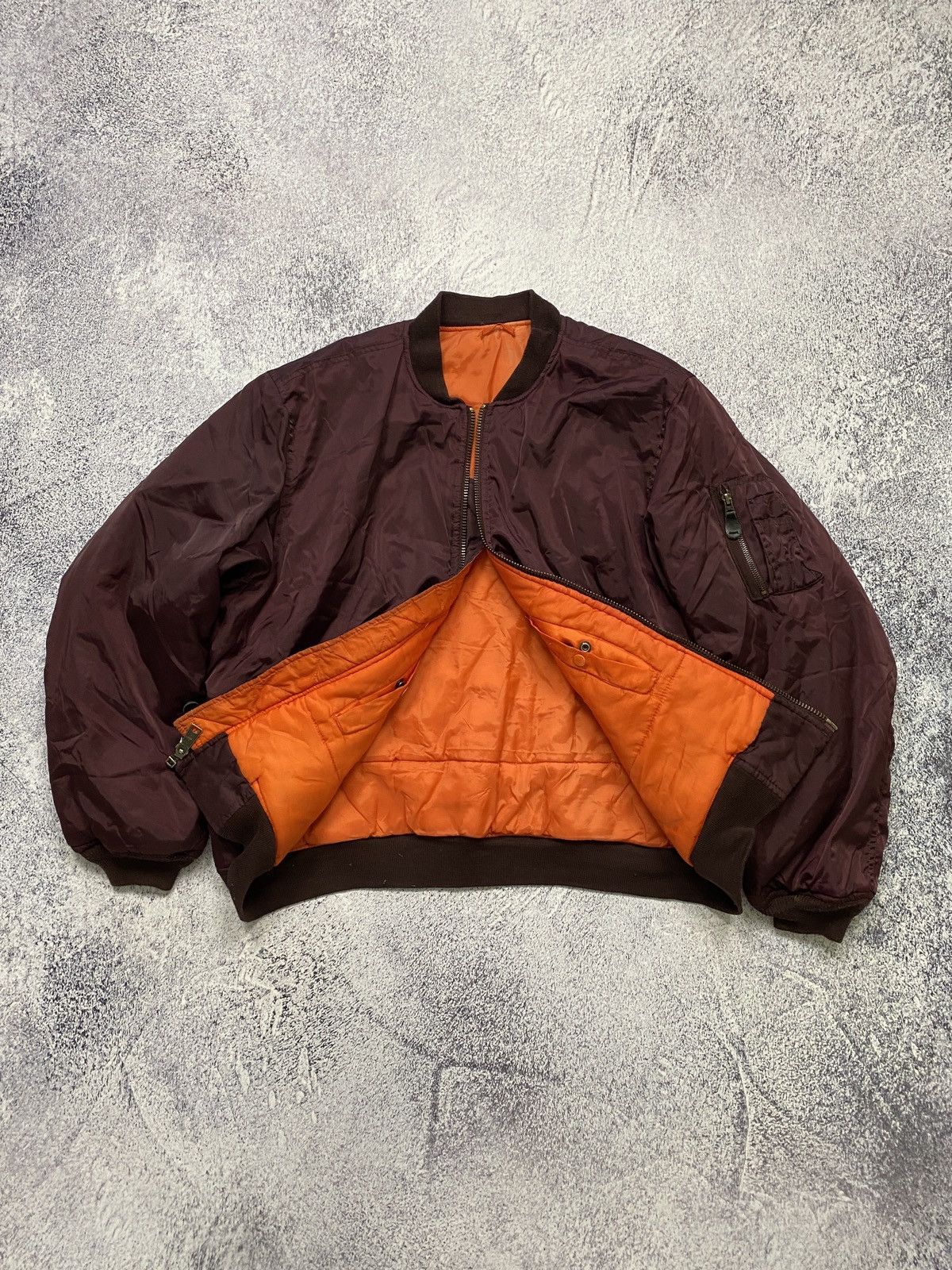 Vintage Vintage Bomber Jacket Flyer's Men Intermediate MA-1 Military Size US XXL / EU 58 / 5 - 2 Thumbnail