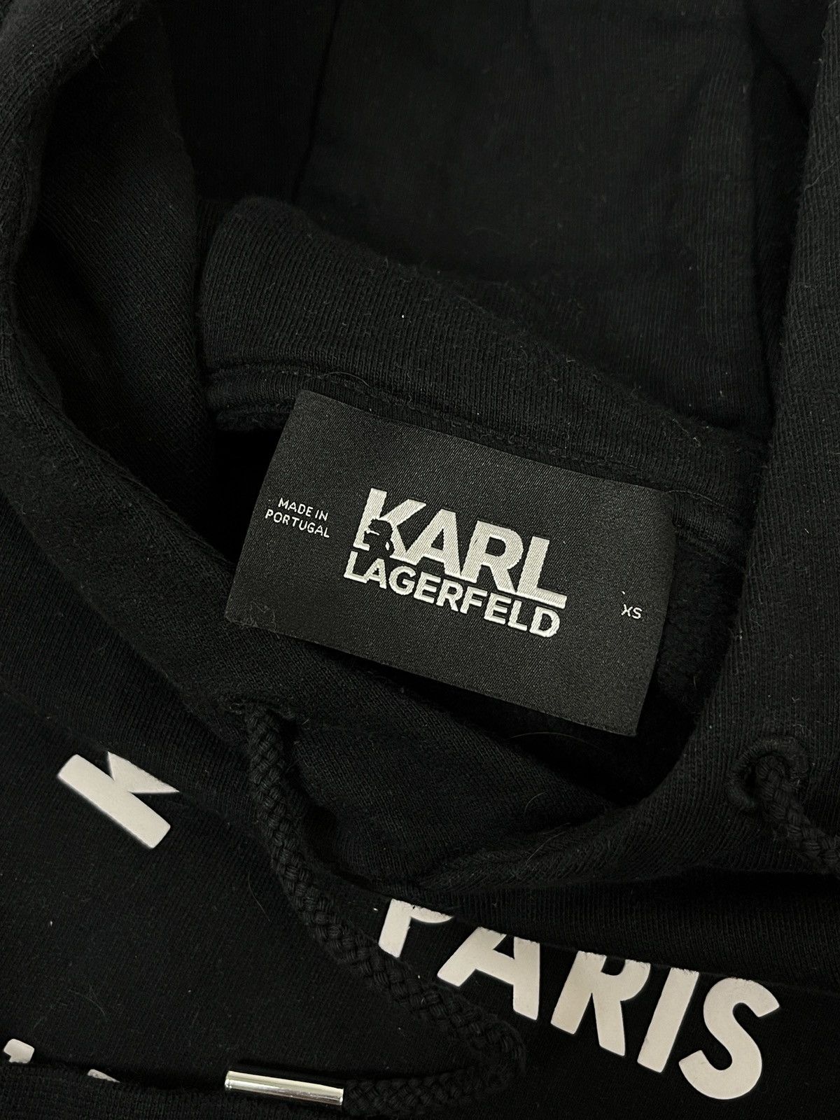 Karl Lagerfeld Women’s Karl Lagerfeld Big Central Logo Black Hoodie Size XS / US 0-2 / IT 36-38 - 8 Thumbnail