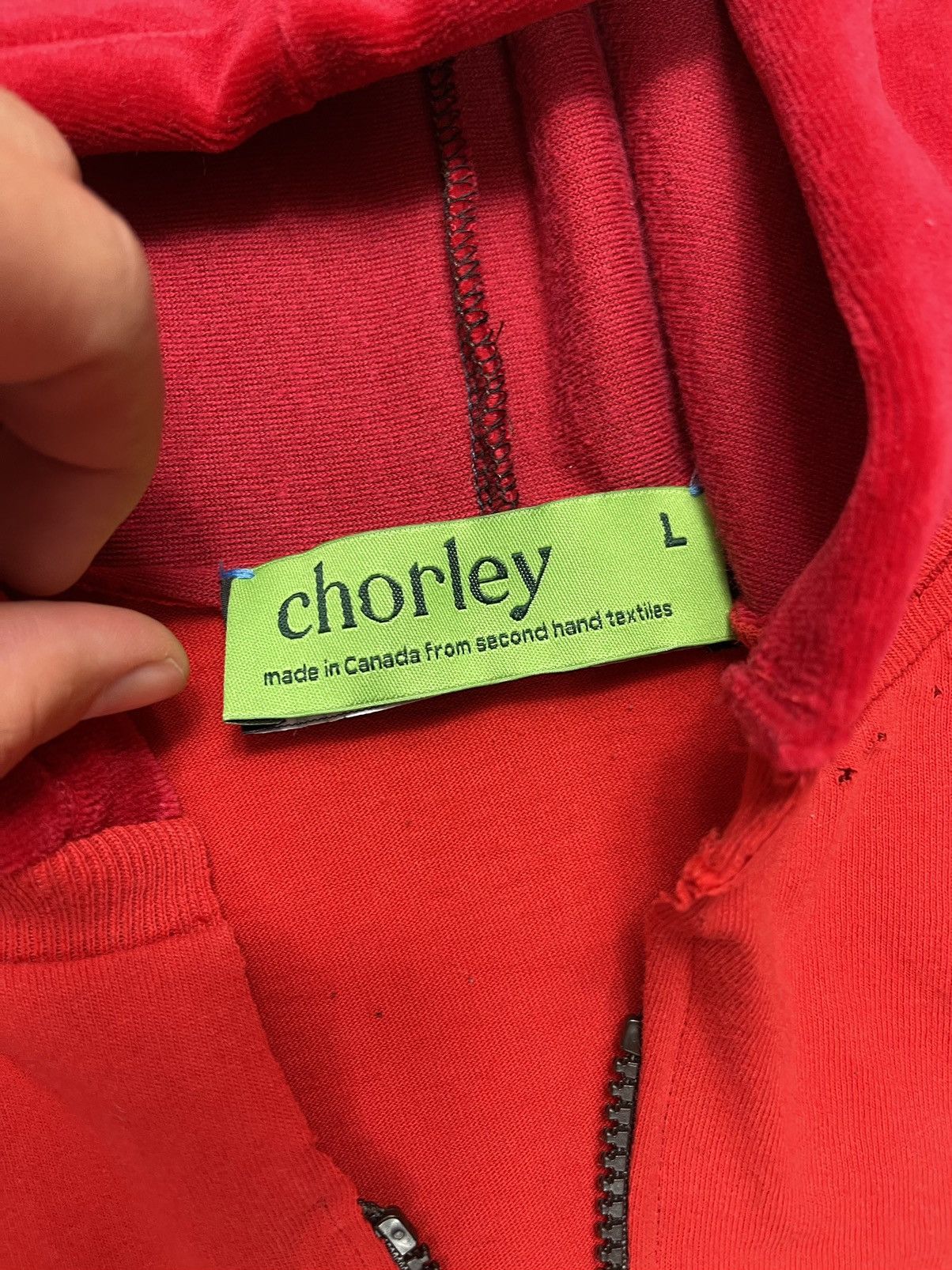 Chorley × Handmade × Toy Machine Chorley up cycled distressed velvet zip up hoodie-tee Size US L / EU 52-54 / 3 - 4 Thumbnail
