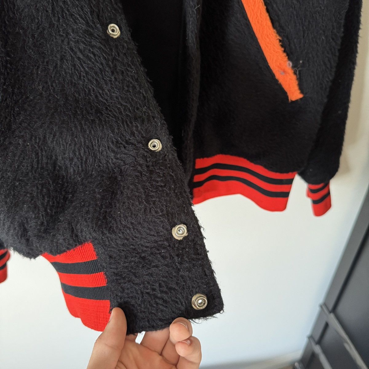 Vintage 60s Sportswear “Falcons Wrestling” Fur Jacket Size US L / EU 52-54 / 3 - 5 Thumbnail