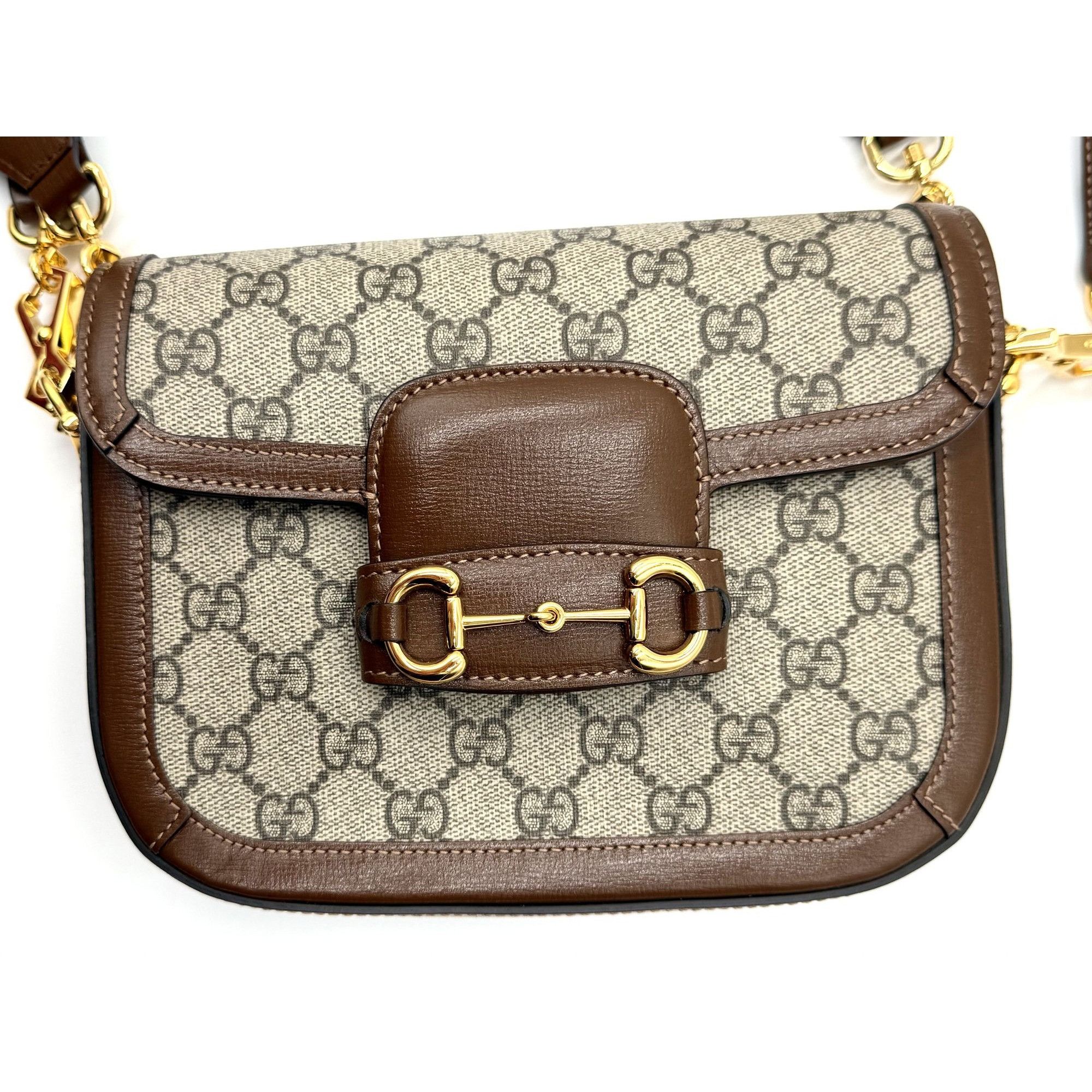 Gucci Gucci Crossbody Bag With Adjustable Strap & Monogram Canvas Size ONE SIZE - 14 Thumbnail