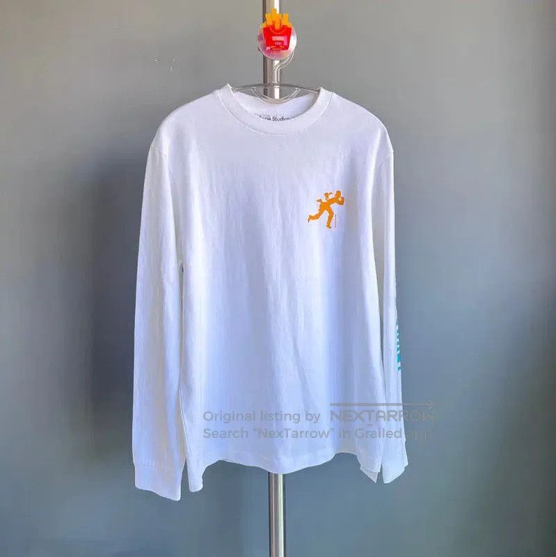 Acne Studios Acne Studios White Cotton Long Sleeve Sweatshirt. Size US S / EU 44-46 / 1 - 1 Thumbnail