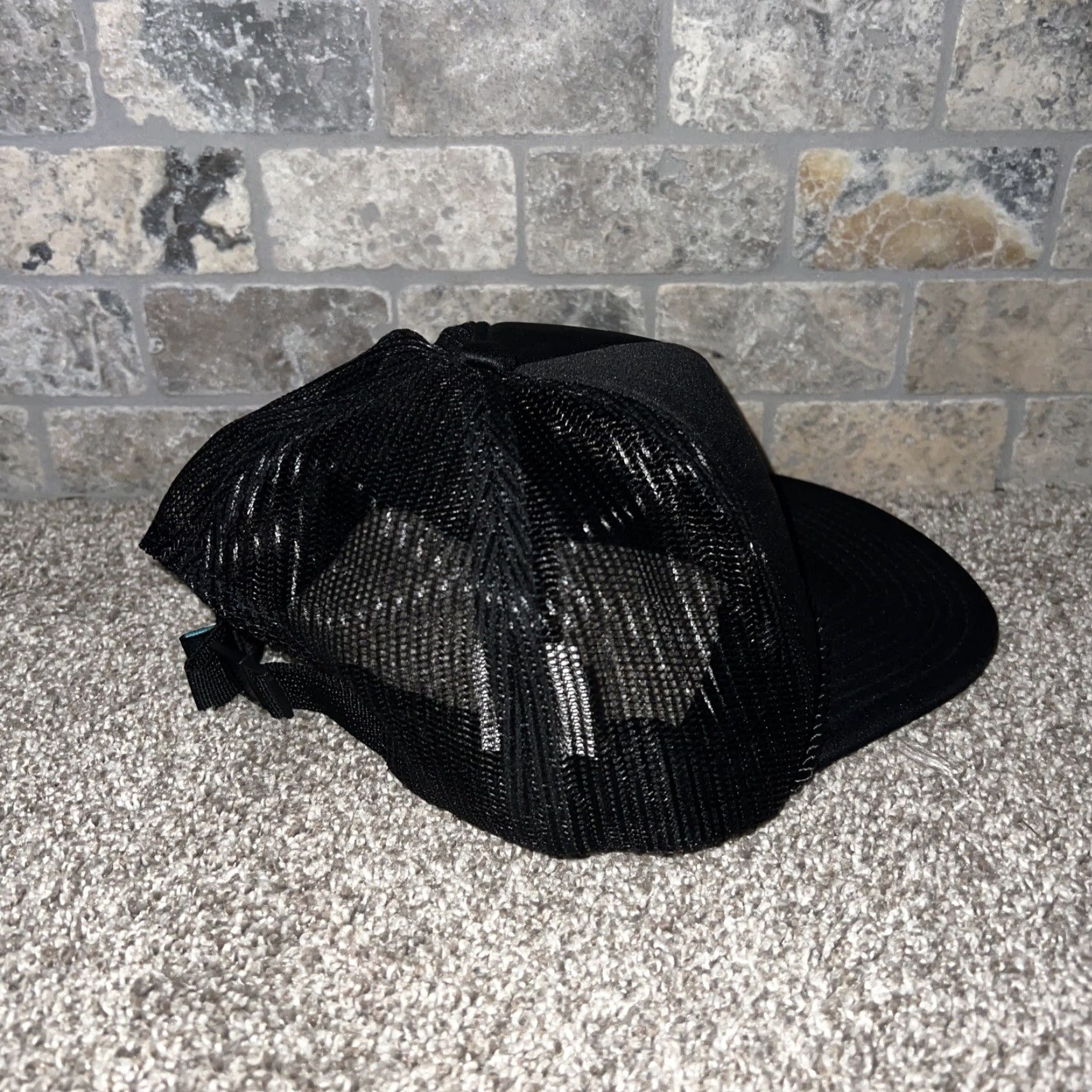 Vintage Dutch Bros Hat Black One Size Flat Bill Men Strap Back VINTAGE? wait not vintage. Size ONE SIZE - 2 Thumbnail