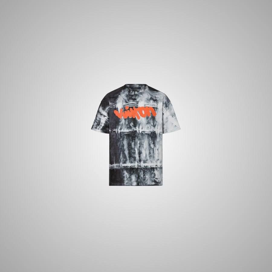 Louis Vuitton LOUIS VUITTON TIE DYE ORANGE SIGNATURE T-SHIRT Size US M / EU 48-50 / 2 - 1 Thumbnail