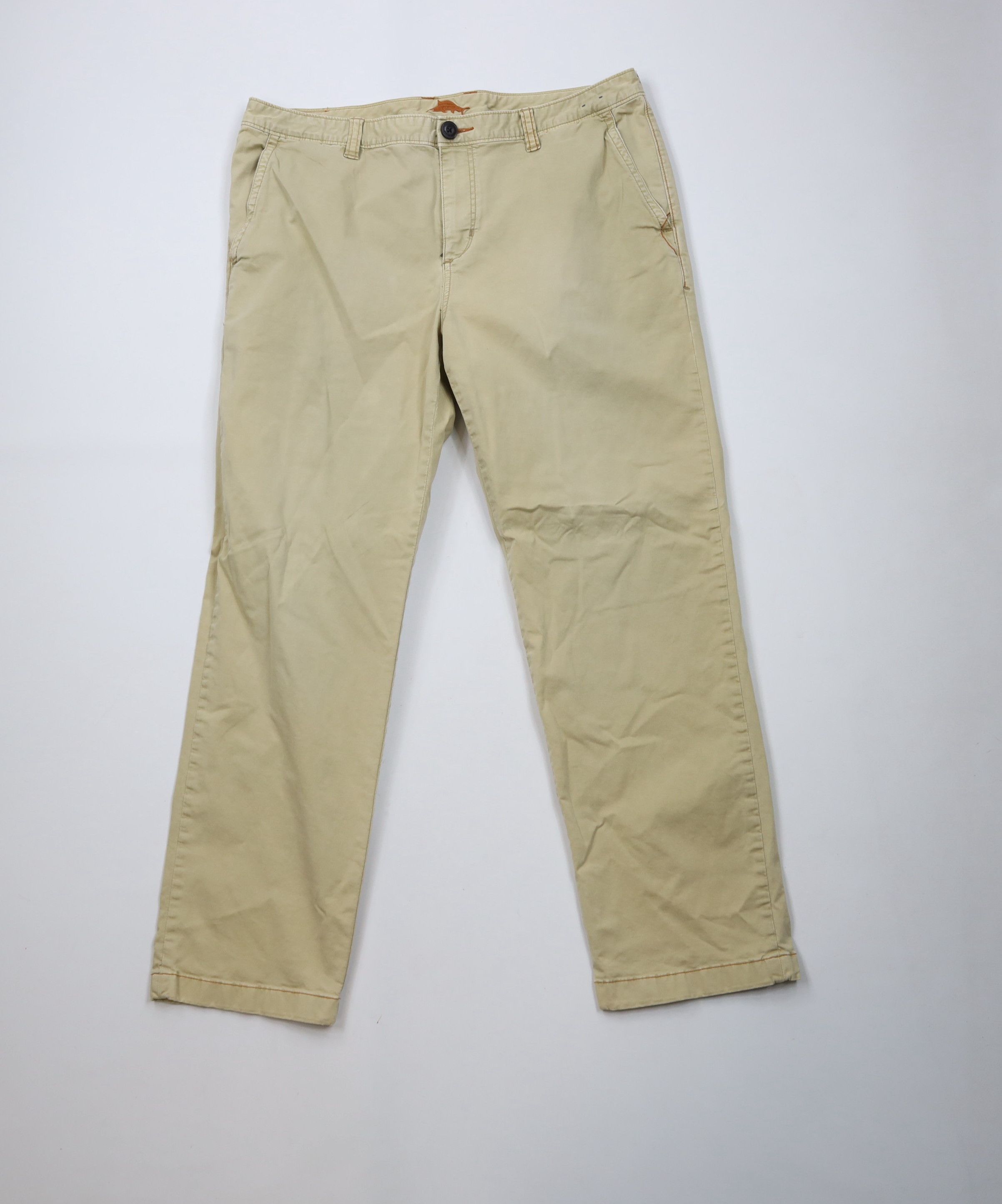 Tommy Bahama × Vintage Vintage Tommy Bahama Stretch Straight Leg Chino Pants Beige Size US 36 / EU 52 - 1 Thumbnail