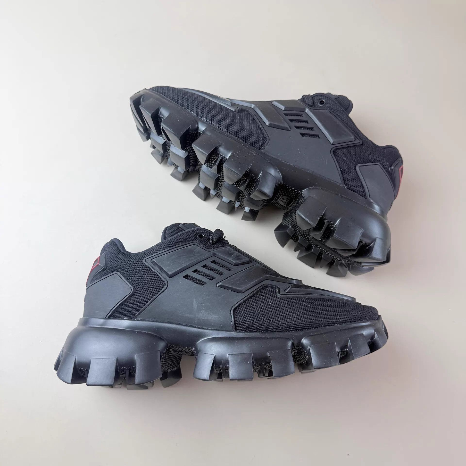 Prada Prada platform gear sole black 37 shoes YLP5167 Size US 6.5 / IT 36.5 - 4 Thumbnail
