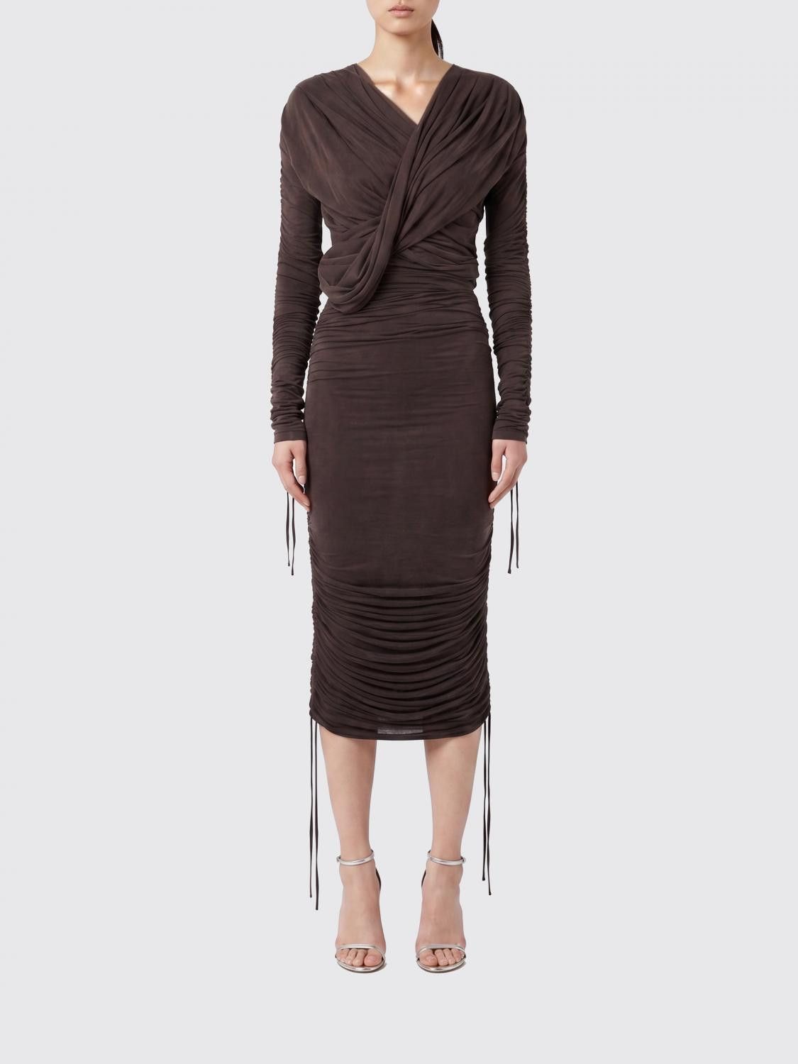 Balmain Balmain Dress Woman Brown Size M / US 6-8 / IT 42-44 - 1 Thumbnail
