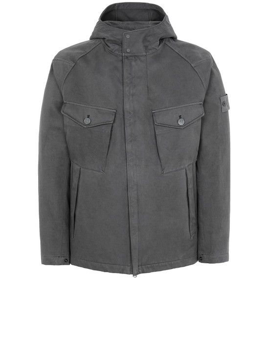 Stone Island Stone Island Raso Gommato Double Ghost Piece Hooded 