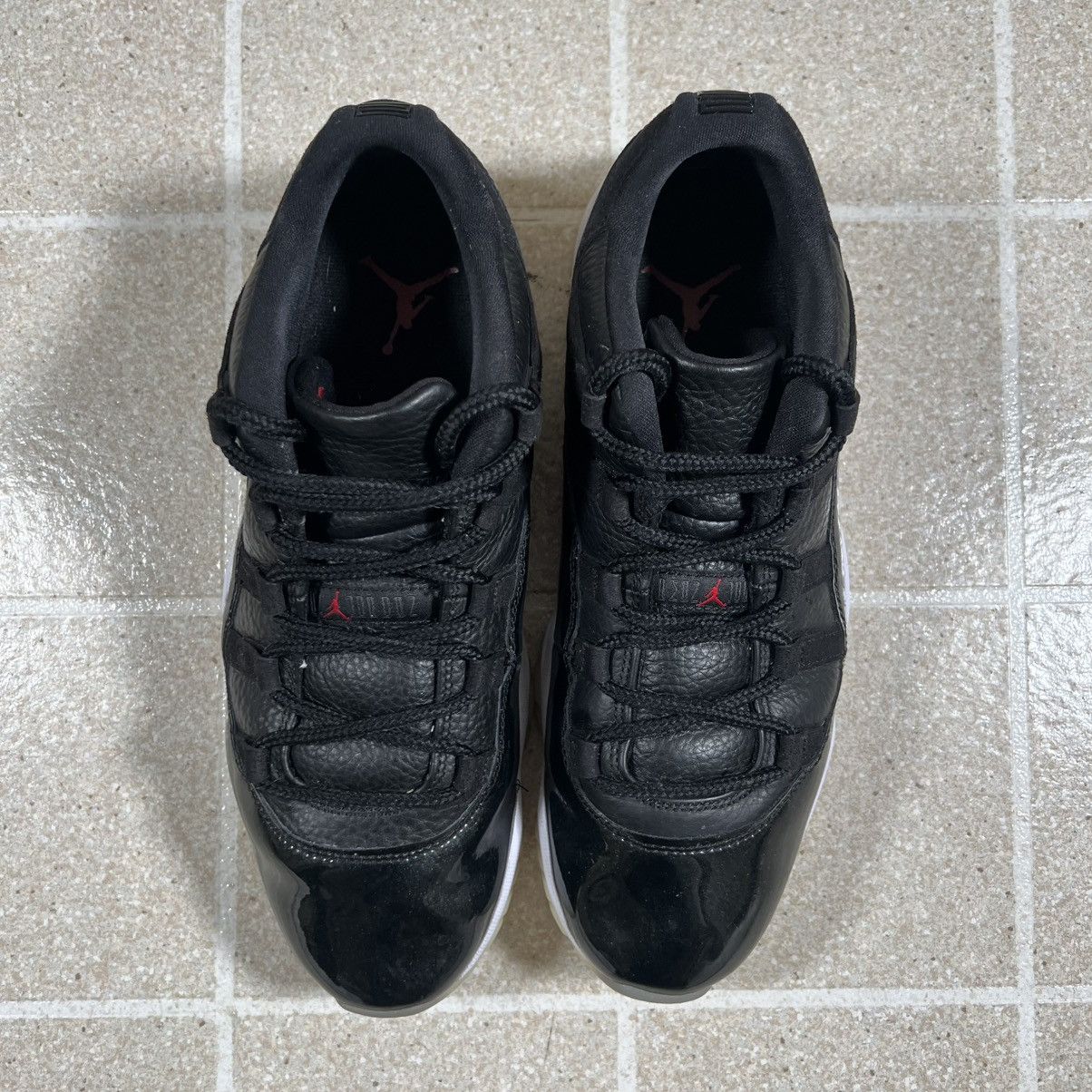 Jordan Brand Air Jordan 11 Retro Low 72-10 Mens Size 10.5 Black Size US 10.5 / EU 43-44 - 2 Thumbnail