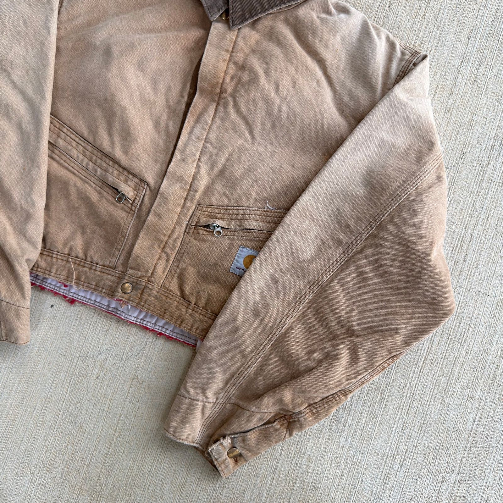 Carhartt × Vintage Carhartt brown cropped Detroit style work wear jacket Size US S / EU 44-46 / 1 - 4 Thumbnail