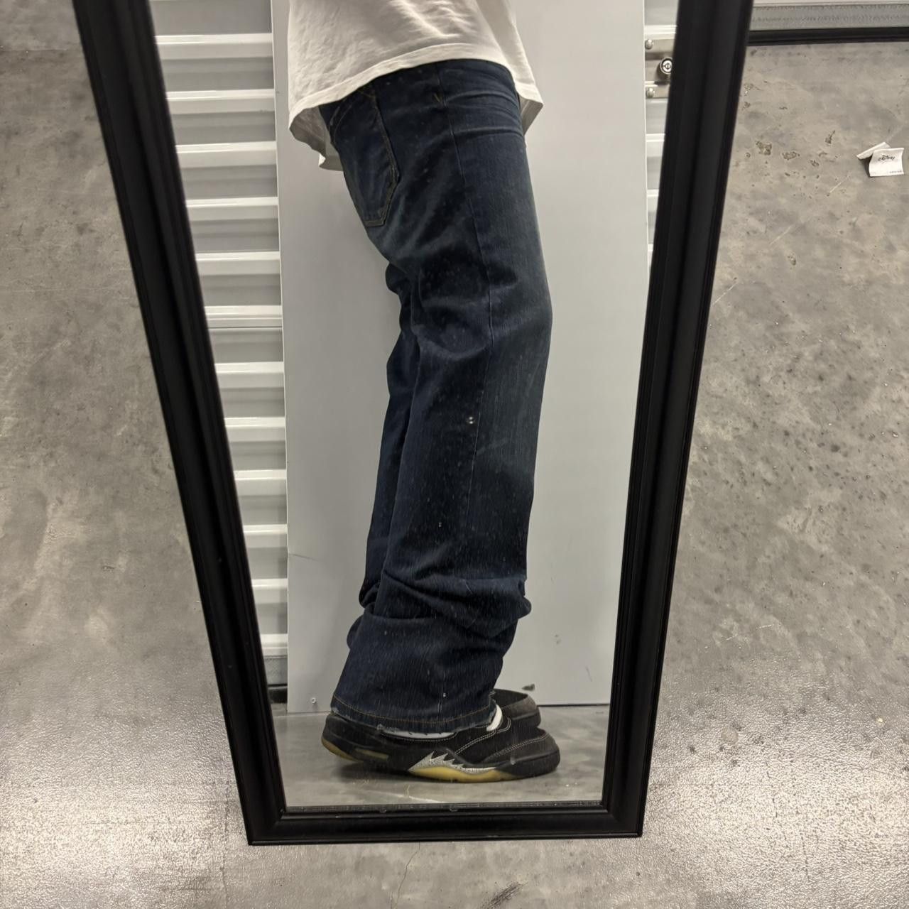 Japanese Brand × Vintage Crazy Vintage Y2K/2000s Grunge Dark Wash Bootcut Denim Jeans! Size US 32 / EU 48 - 2 Thumbnail