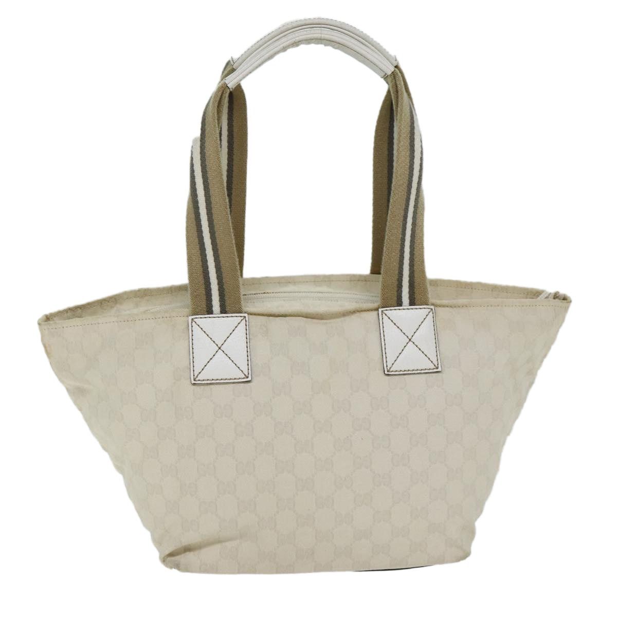 Gucci GUCCI GG Canvas Tote Bag White Size ONE SIZE - 3 Thumbnail
