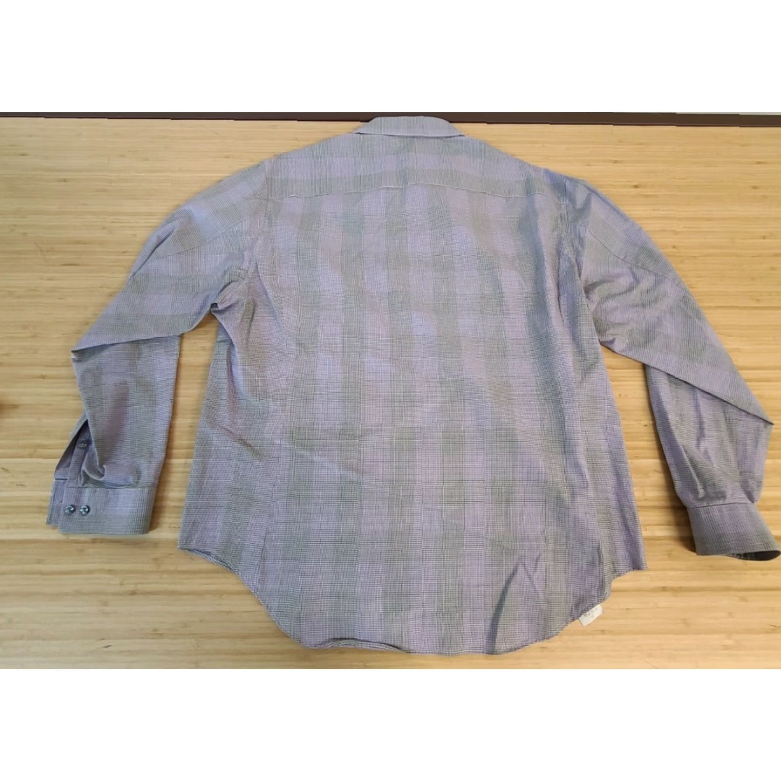 Calvin Klein Calvin Klein Mens 17 34/35 Plaid Slim Fit Long Sleeve Button Down Casual Shirt Size US XL / EU 56 / 4 - 4 Thumbnail
