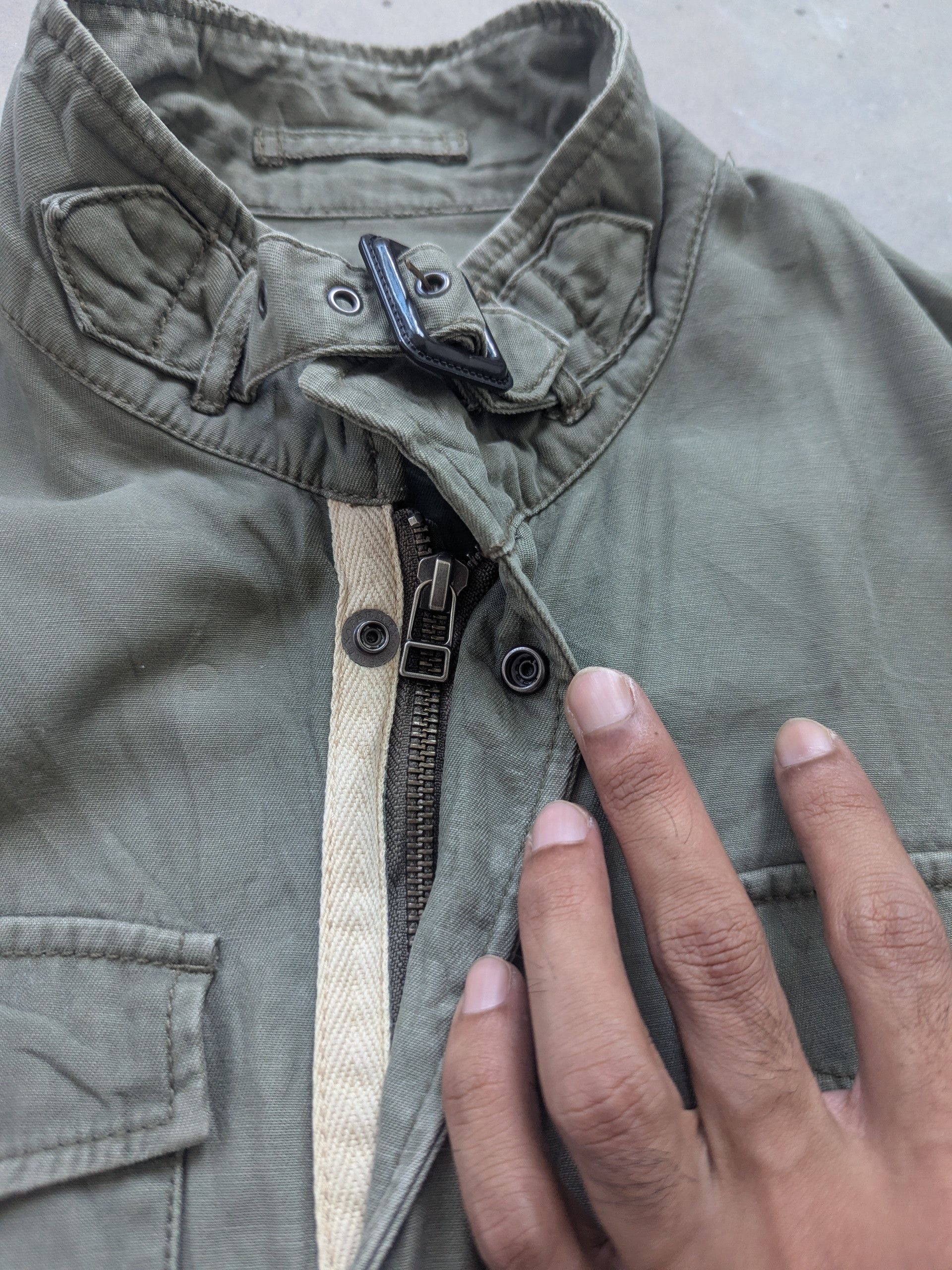 Japanese Brand × Vintage Vintage 1990s PBI Jacket Army Style Distressed Size M / US 6-8 / IT 42-44 - 7 Thumbnail