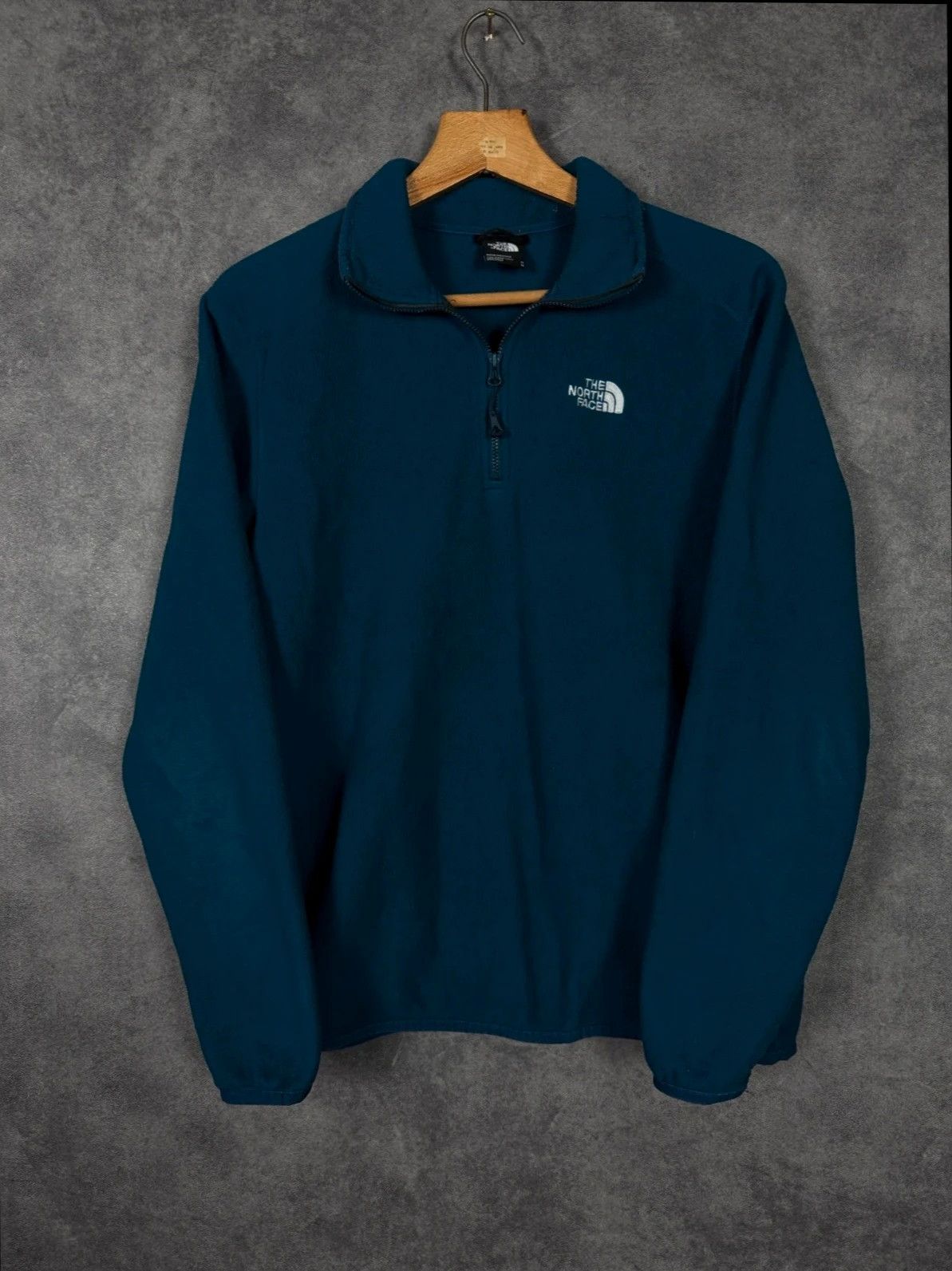 The North Face The North Face Fleece Half Zip Blue Turquoise Logo Size US M / EU 48-50 / 2 - 1 Thumbnail