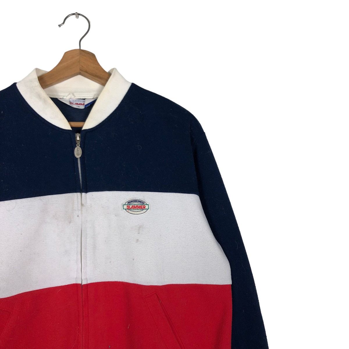 Japanese Brand 🔥Vintage Bomber Jacket Double Colour Munsingwear Slammer Size US M / EU 48-50 / 2 - 6 Thumbnail