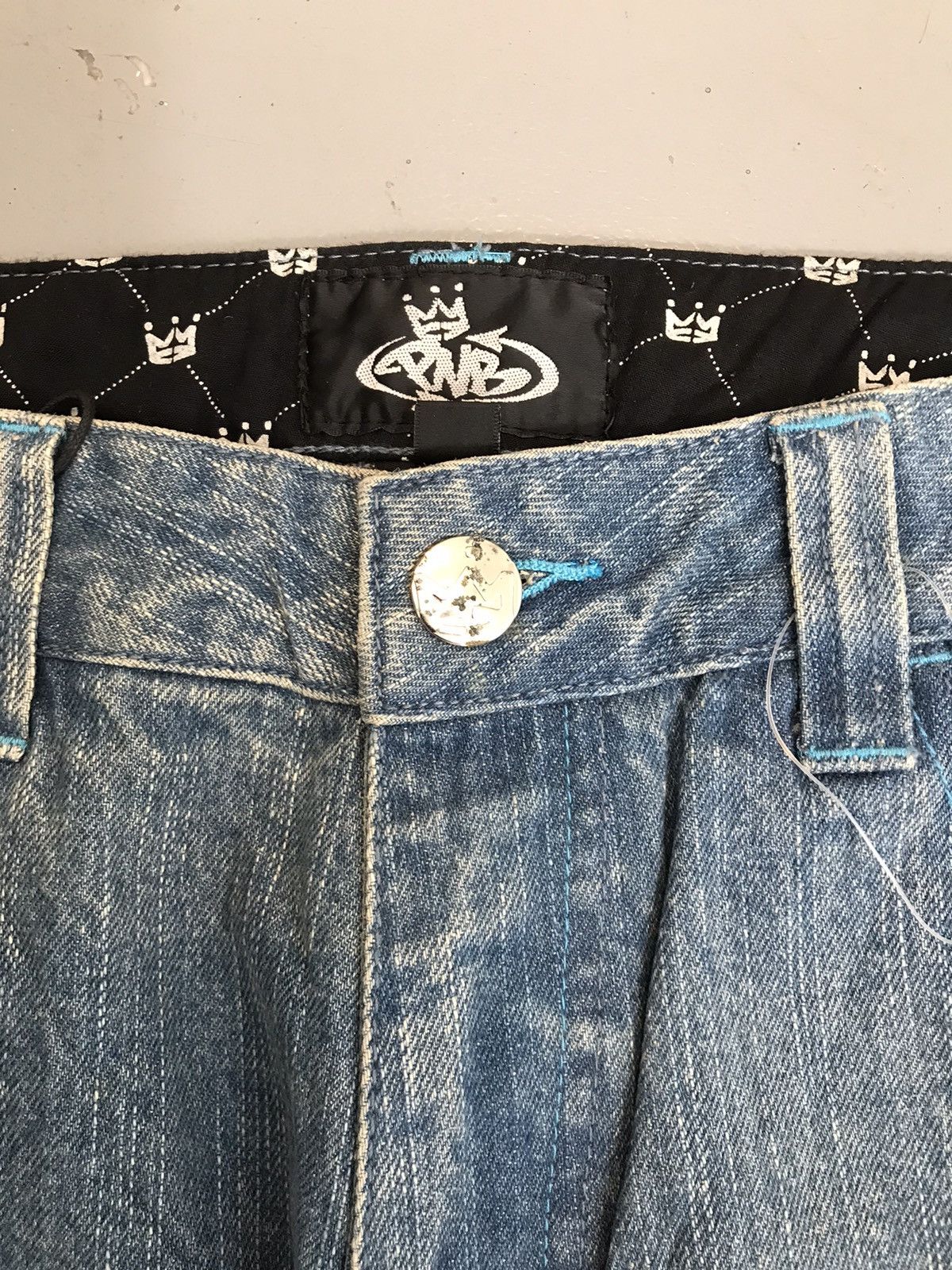 JNCO × Vintage Vintage pnb printed denim Size US 35 - 5 Thumbnail
