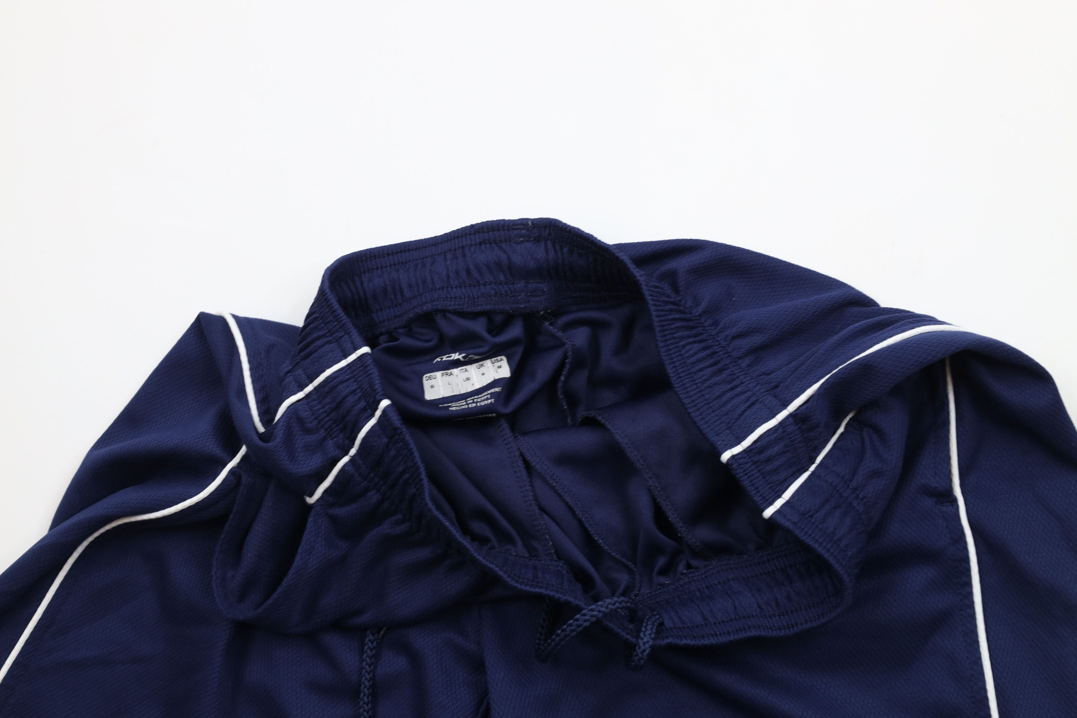 Reebok × Vintage Vintage Reebok Logo Above Knee Gym Shorts Blue Polyester Size US 32 / EU 48 - 7 Thumbnail