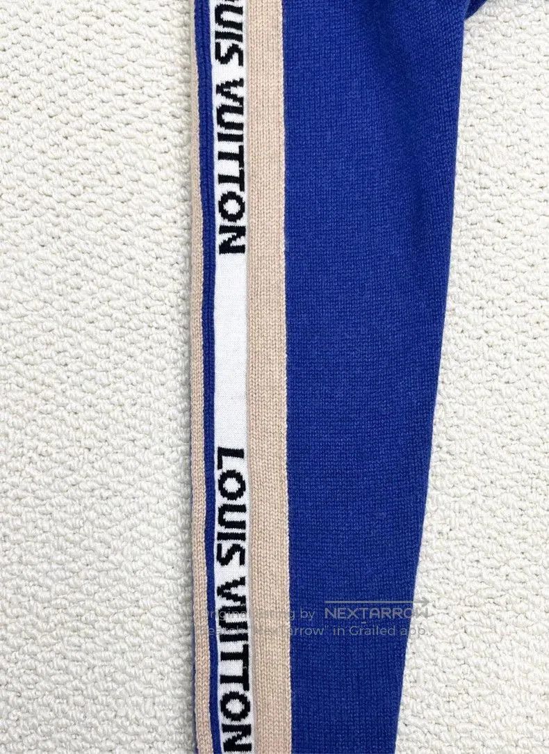 Louis Vuitton Louis Vuitton Striped Logo Cashmere Sweater. Size US XS / EU 42 / 0 - 7 Thumbnail