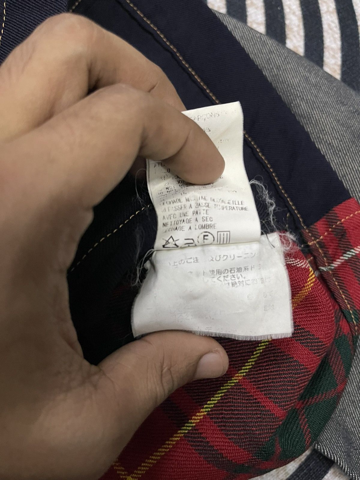 Comme des Garcons A/W 1999 COMME DES GARCONS TARTAN DENIM JACKET Size M / US 6-8 / IT 42-44 - 11 Thumbnail