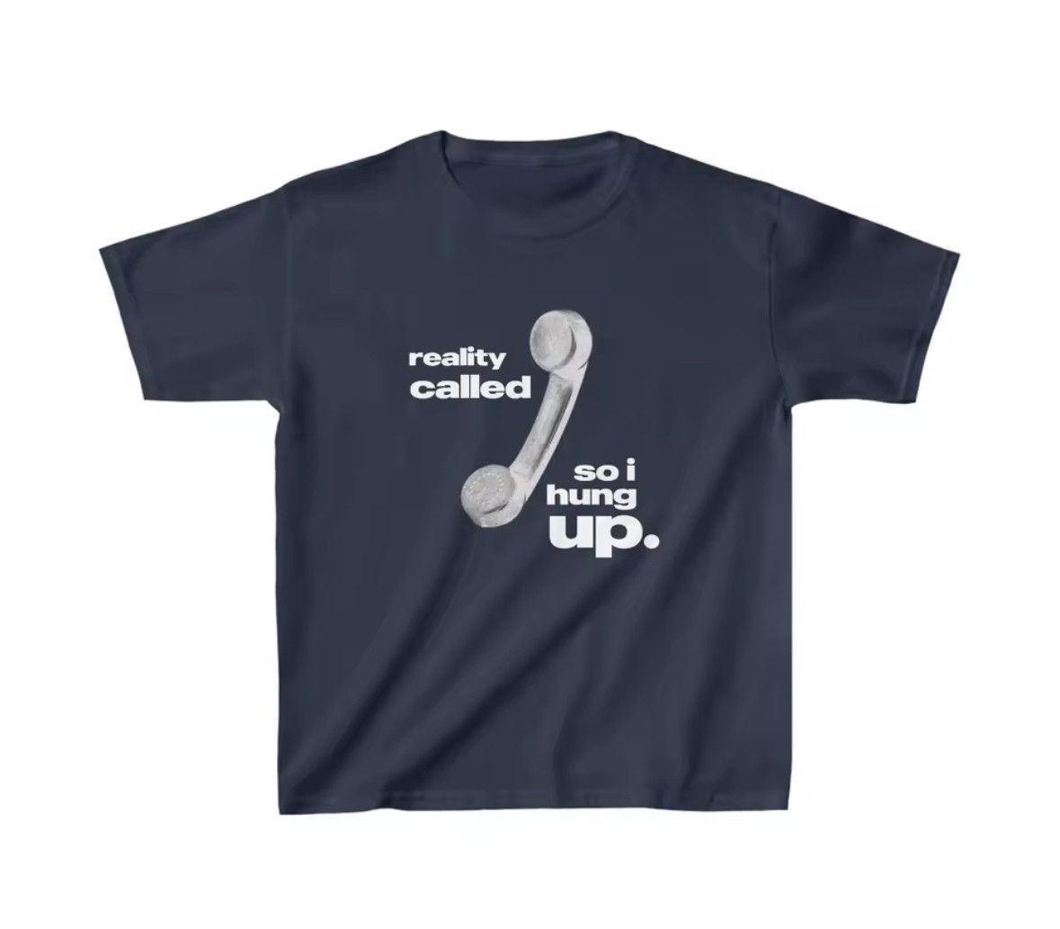 Other Streetwear Y2K Hang Up Call Quote Print T-Shirt Size US XL / EU 56 / 4 - 1 Thumbnail