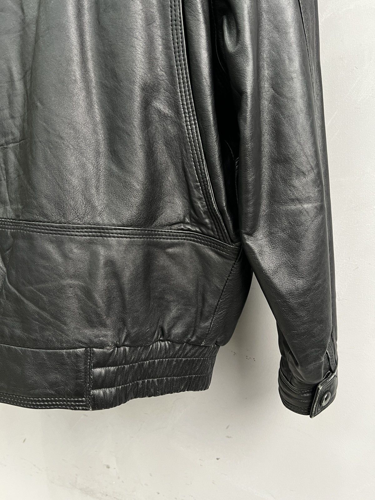 Leather Oversized balenciaga style leather bomber jacket y2k hype Size US S / EU 44-46 / 1 - 7 Thumbnail
