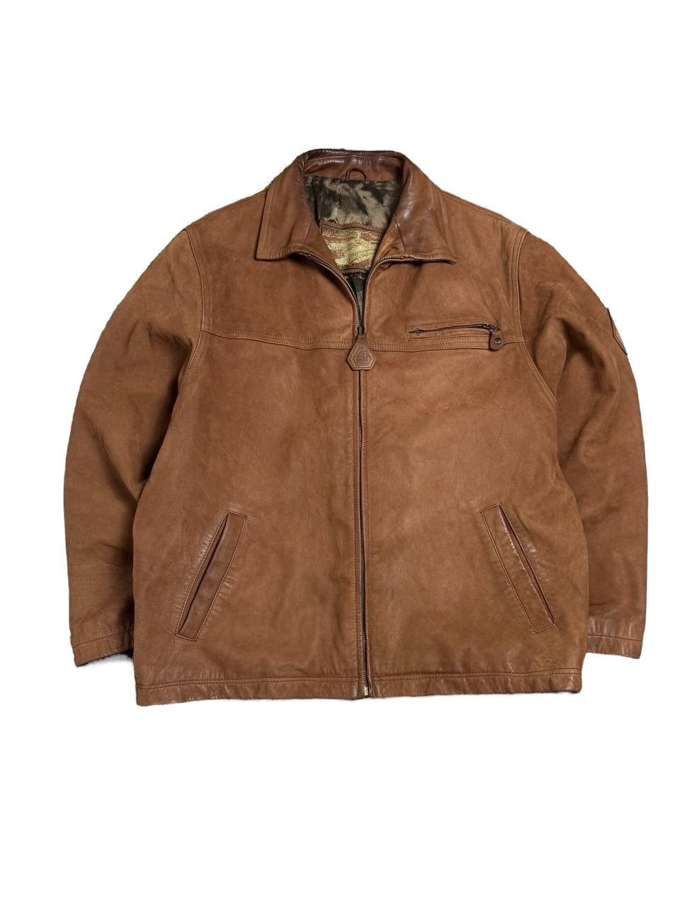 Puma RARE Archival x Puma Brown Leather Jacket Size US M / EU 48-50 / 2 - 1 Thumbnail