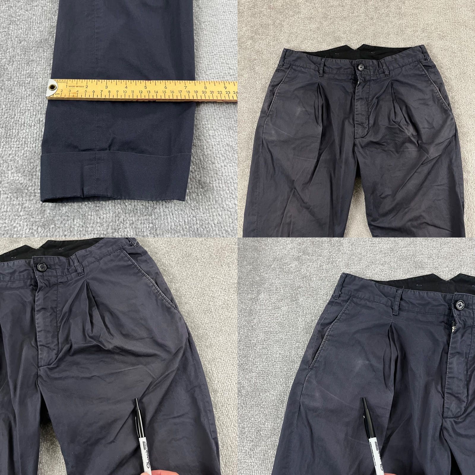 Engineered Garments ENGINEERED GARMENTS Chino Pants Mens 34x30 Faded Blue Buckle Back Work Trousers Regular Fit Size US 34 / EU 50 - 8 Thumbnail