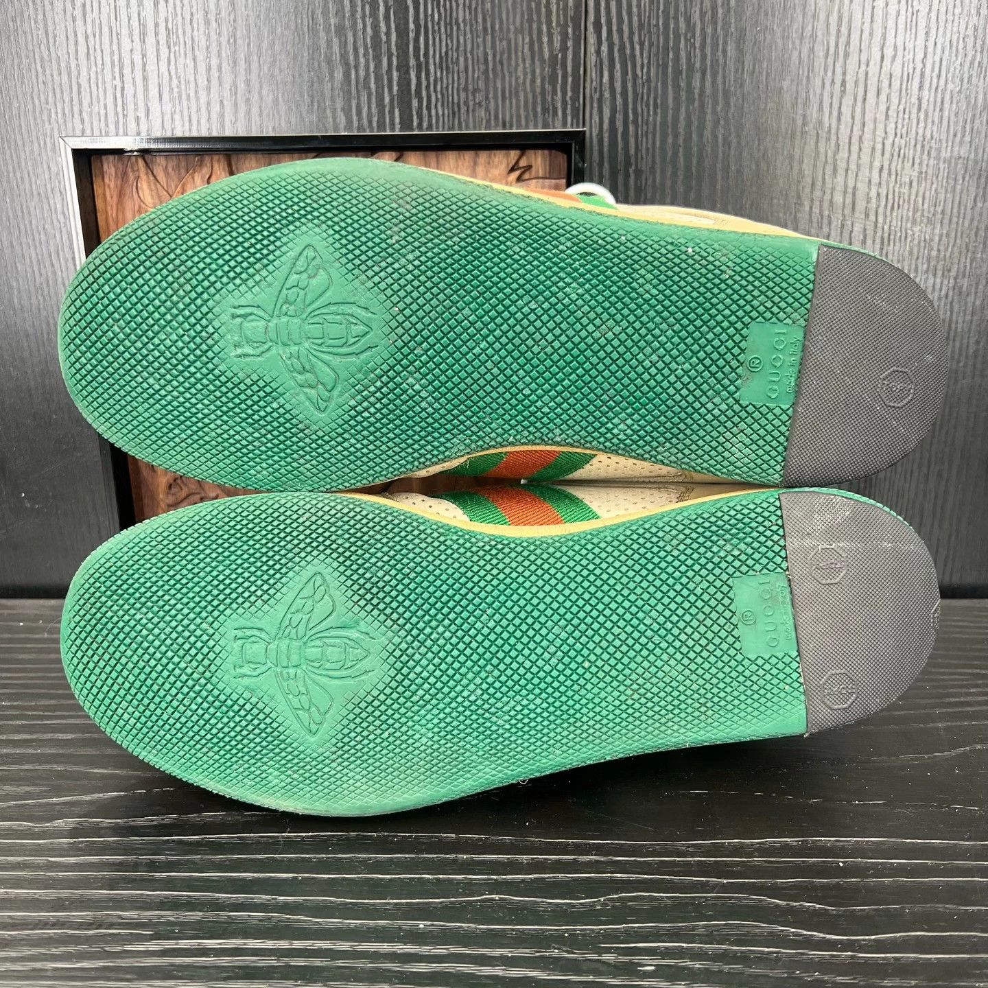 Gucci Gucci Dirty Sneakers Grey Green Sz 40 w/ Box Size US 7 / EU 40 - 6 Thumbnail