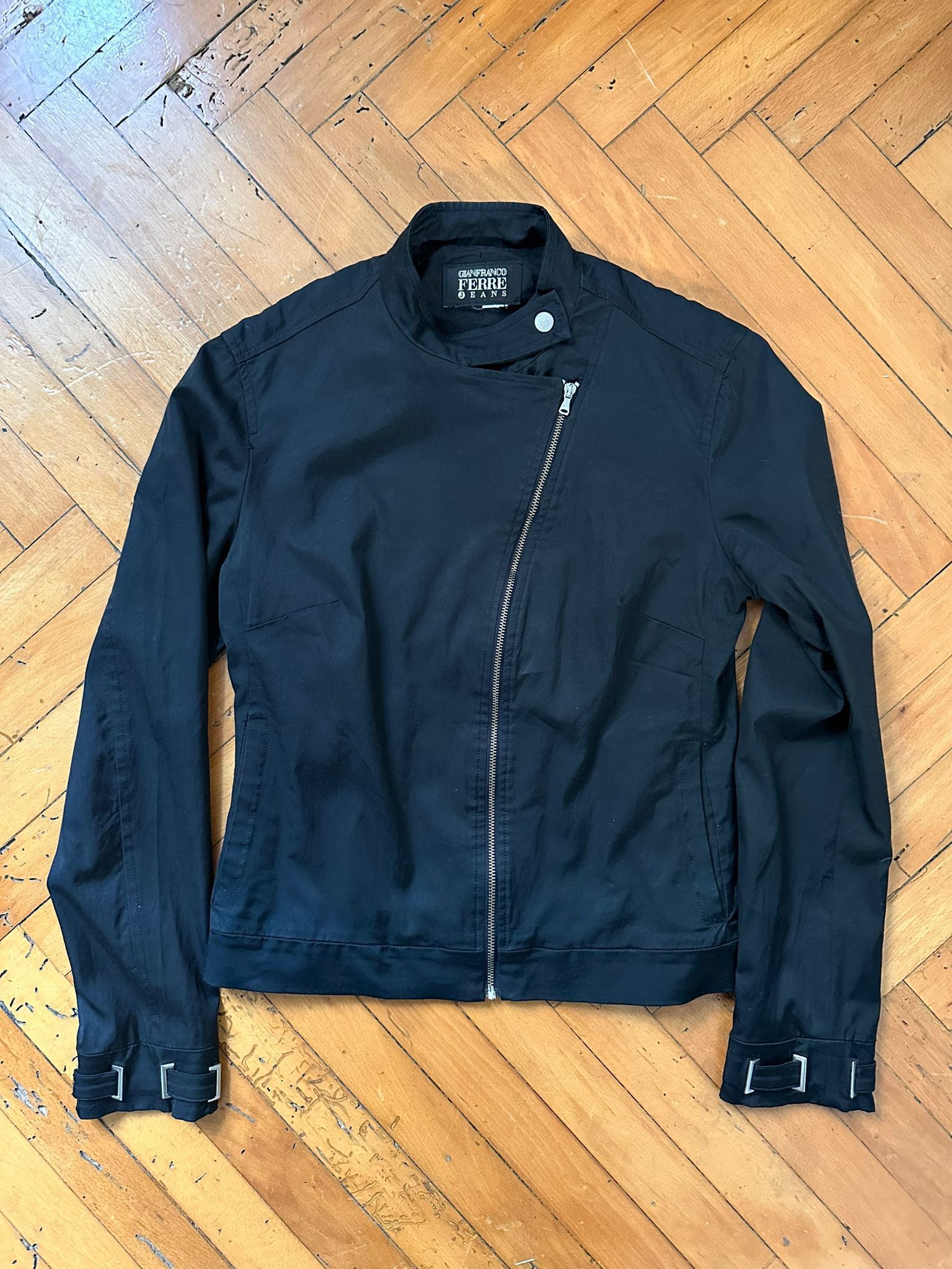 Image of Gianfranco Ferre Light Zip Jacket in Black, Men's (Size Small)