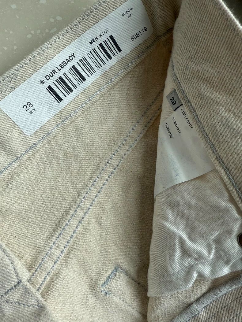 Our Legacy Our Legacy Brush Heavy weight bright straight long jeans Size US 28 / EU 44 - 4 Thumbnail