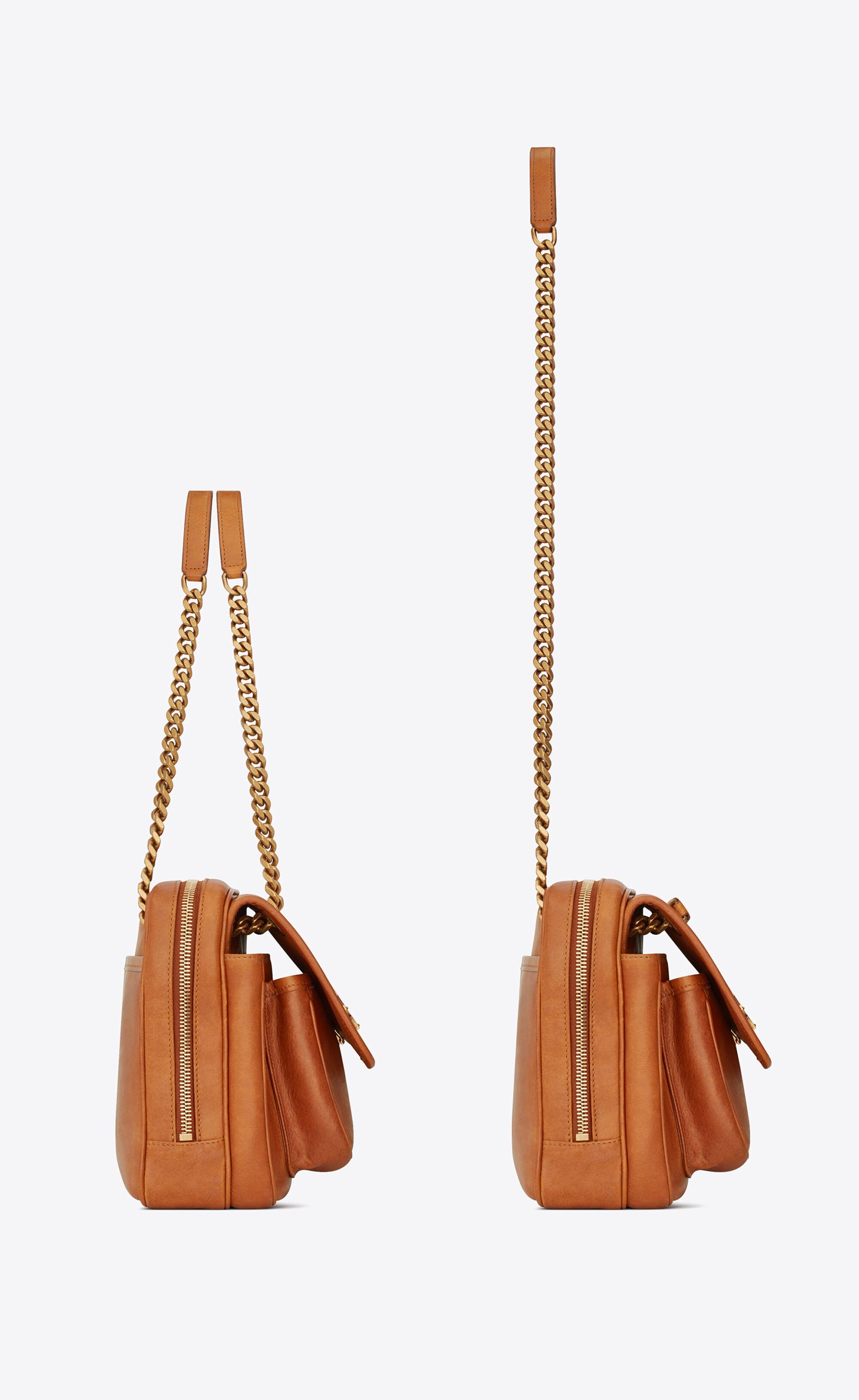 Saint Laurent Paris o1s1wg110924 Size: OS / Niki Camera Bag Smooth Leather Brown Size ONE SIZE - 3 Thumbnail