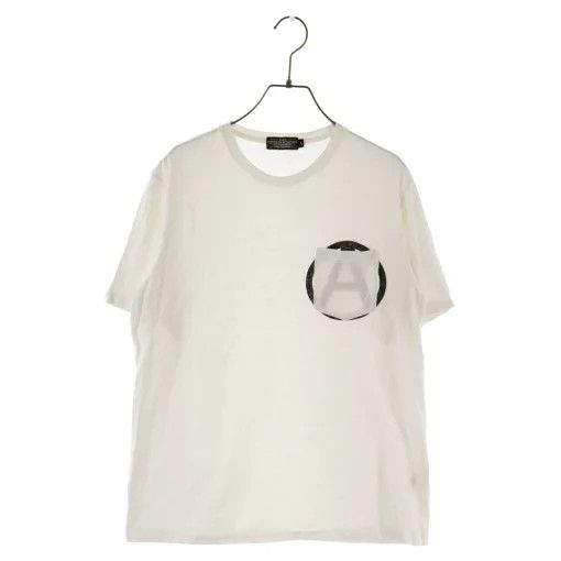 T-Shirts AFFA Pocket Circle A Short Sleeve Cotton White