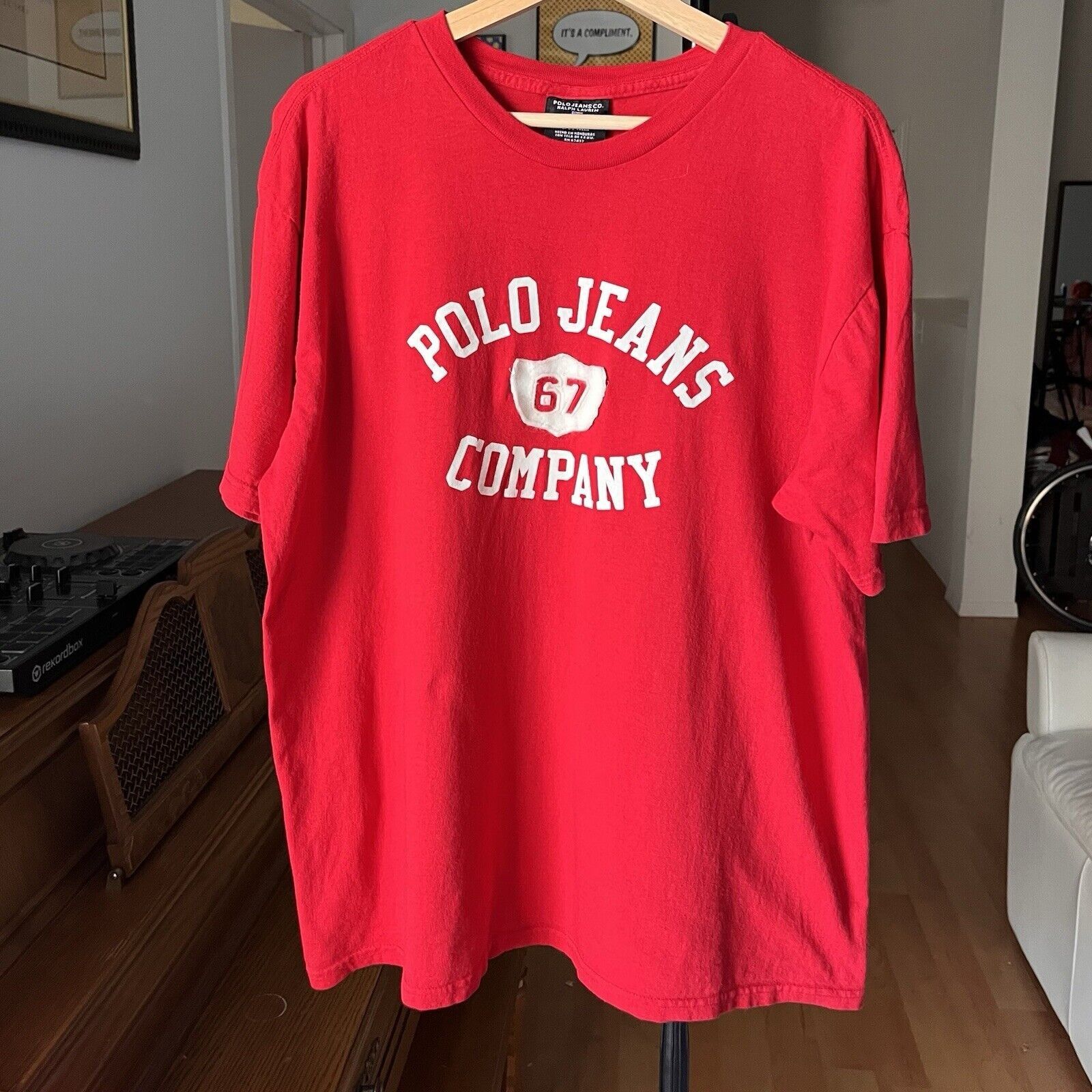 Polo Ralph Lauren VINTAGE POLO JEANS COMPANY RALPH LAUREN RED T SHIRT SIZE L Size US L / EU 52-54 / 3 - 1 Thumbnail