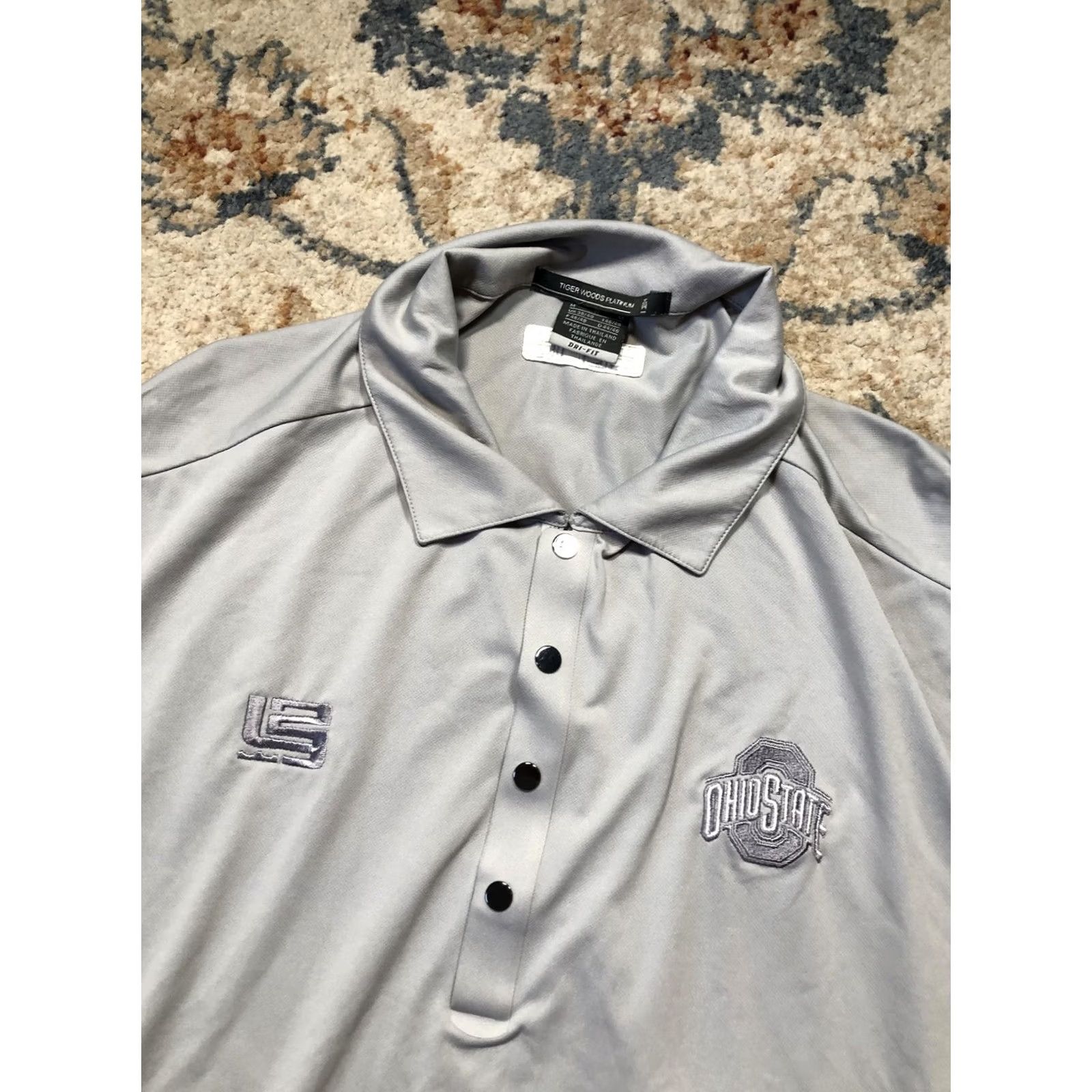 Nike Nike Tiger Woods Platinum Shirt Mens M Long Sleeve Golf Dri-Fit Size US M / EU 48-50 / 2 - 6 Thumbnail
