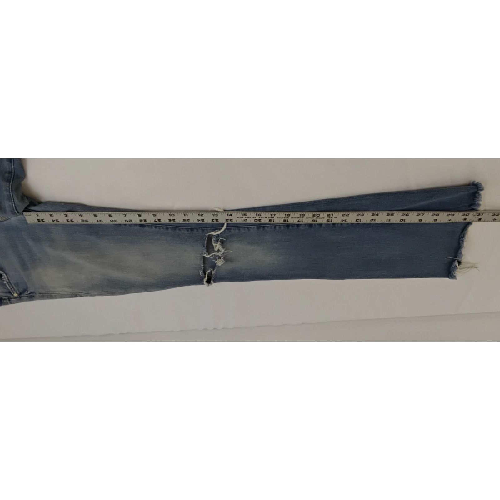 MOTHER Mother Jeans The Slacker Fray Women's 26x31 Light Wash Size 26" / US 2 / IT 38 - 13 Thumbnail