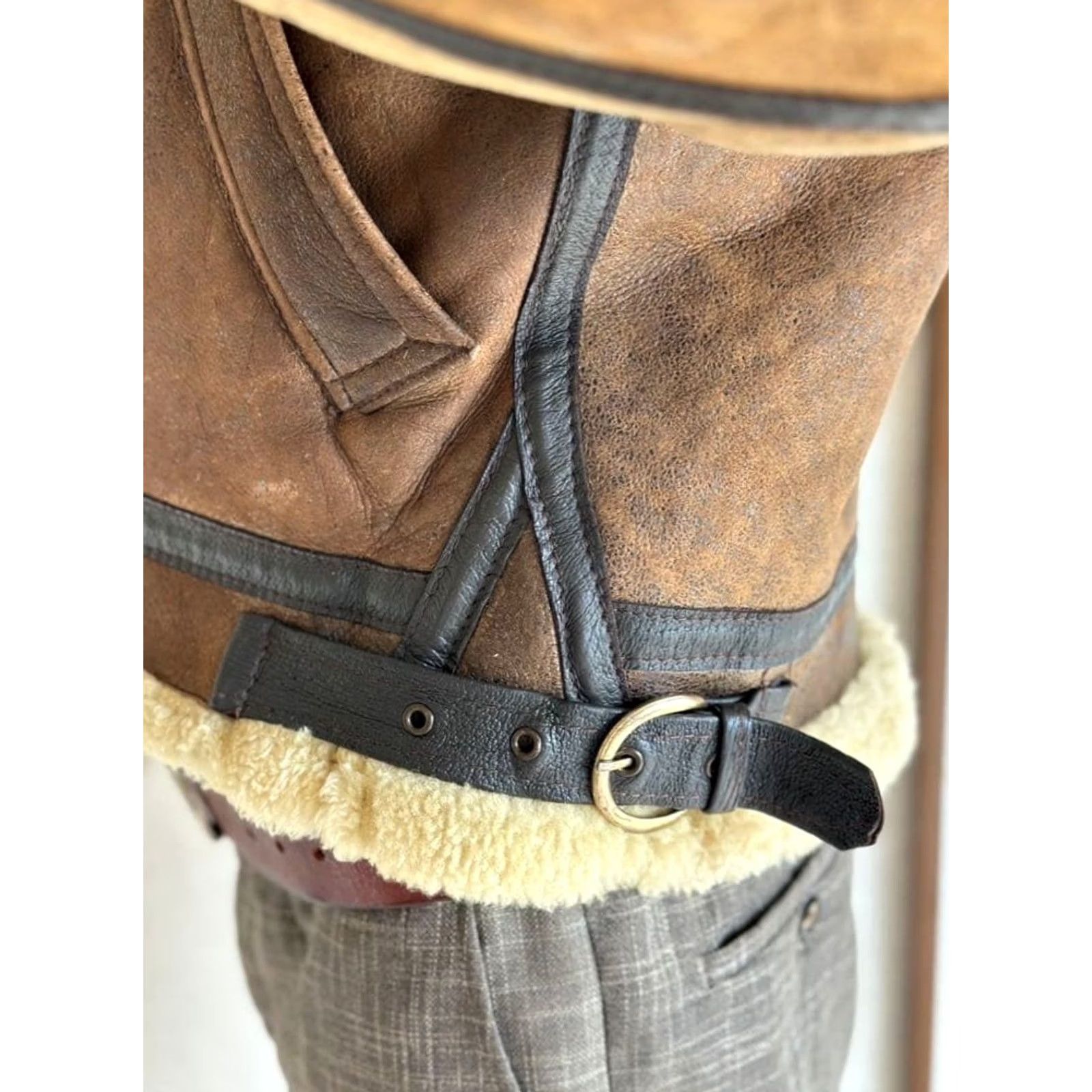 Schott SCHOTT B-3 Shearling Leather Bomber Flight Jacket Size 38 Vintage Rare Auth Size US XXS / EU 40 - 5 Thumbnail