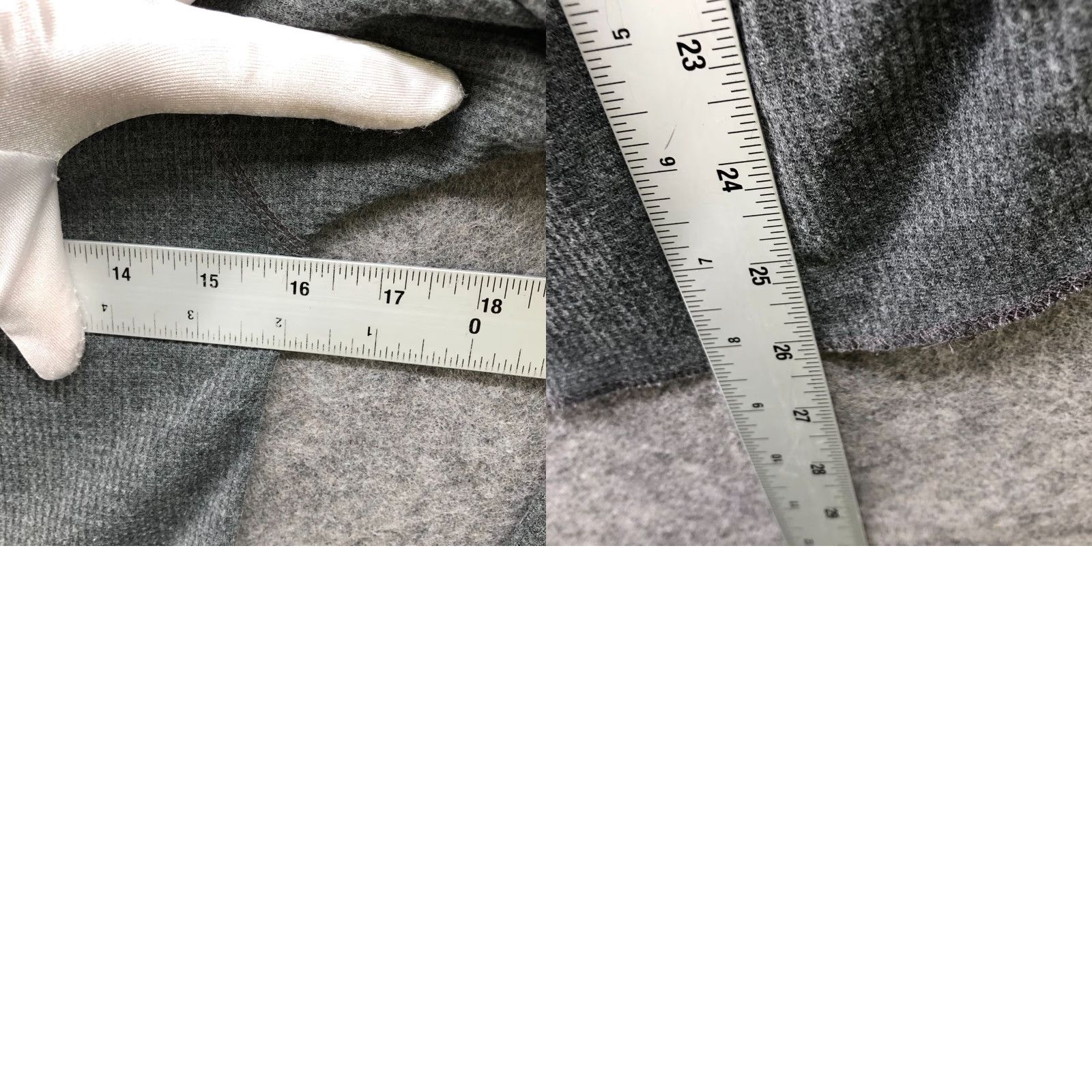 Ecko Unltd. Ecko Unltd. Thermal Long Sleeve Shirt Womens L Gray Crewneck Ruched Size L / US 10 / IT 46 - 8 Thumbnail