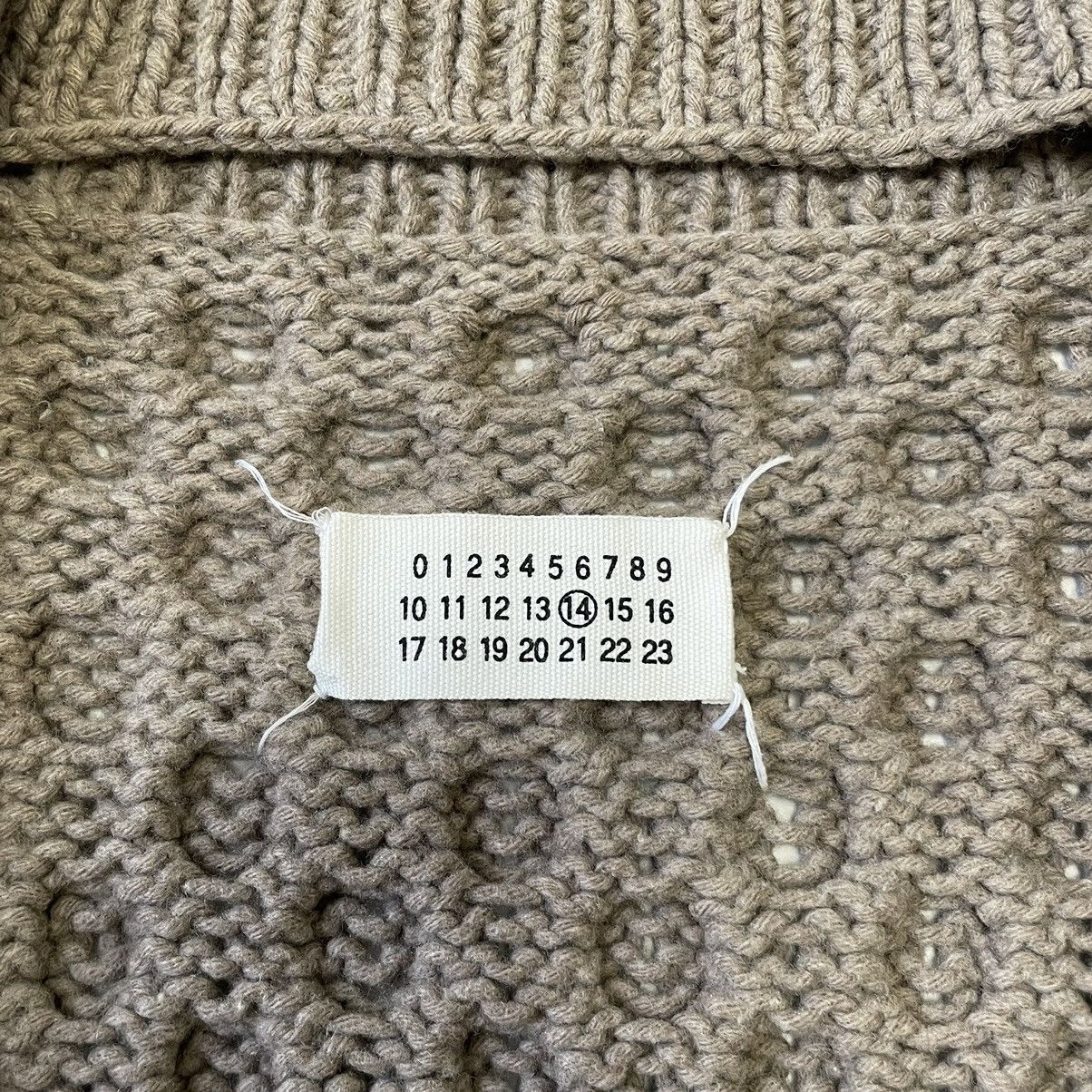 Maison Margiela A/W 09 Honeycomb Knit Wool Cardigan Size US M / EU 48-50 / 2 - 6 Thumbnail