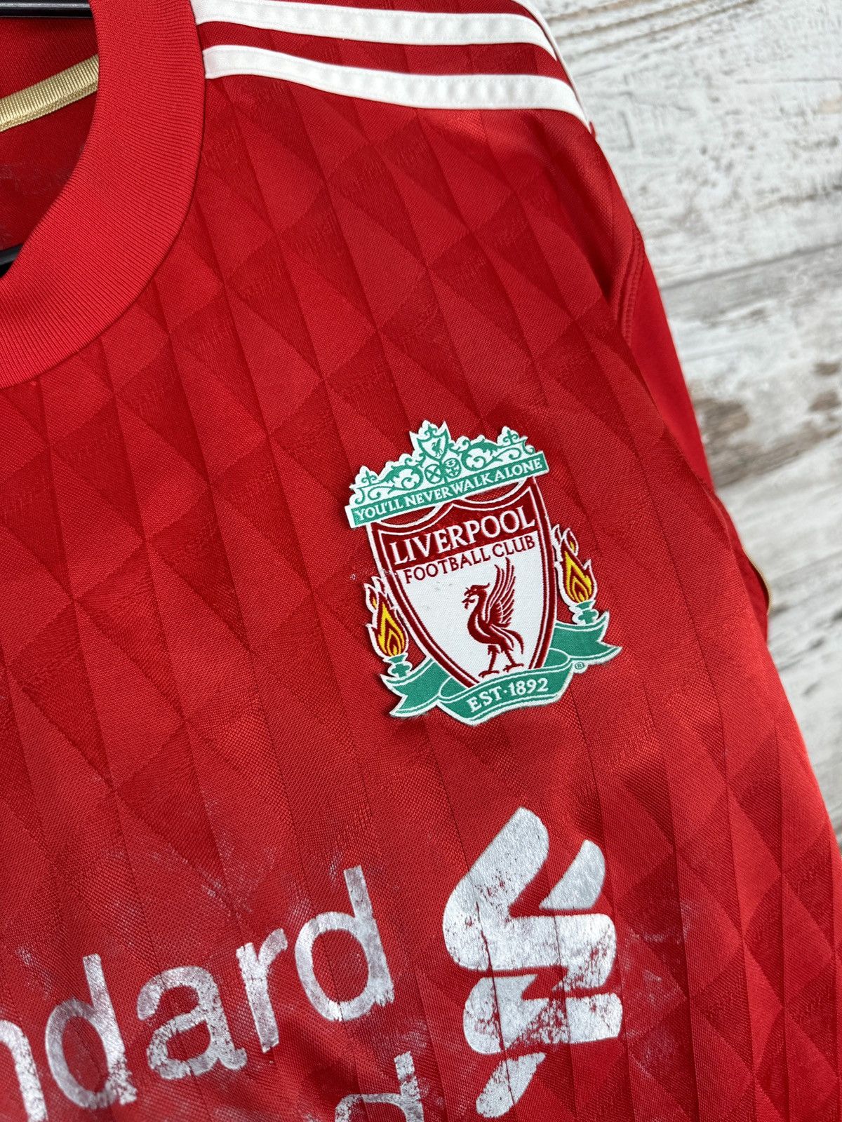 Adidas Mens Vintage Adidas Liverpool FC Johnson 2 T-shirt jersey Size US M / EU 48-50 / 2 - 10 Thumbnail