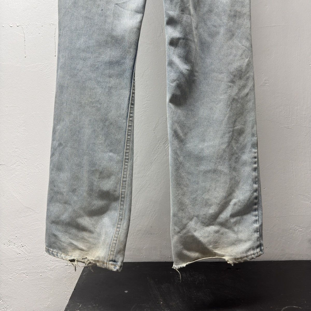 Levi's 80s Levi's 517 Thrashed Faded Flare Jeans ERD Grunge Chrome Size US 31 - 14 Thumbnail